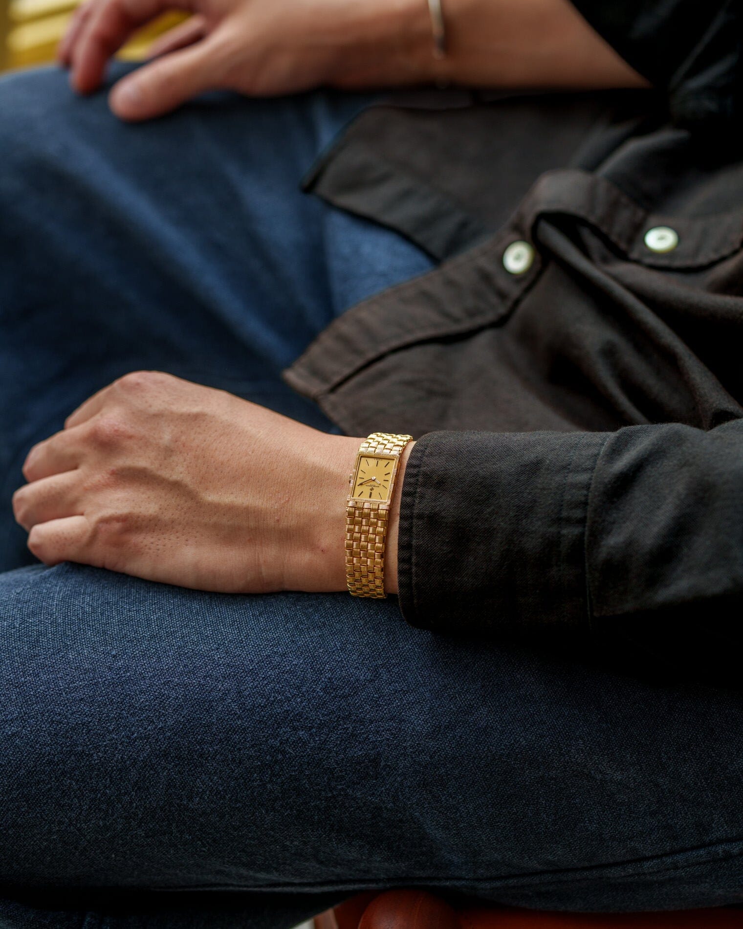 ヴァシュロン・コンスタンタン メッシュドール 手巻き YG シャンパン