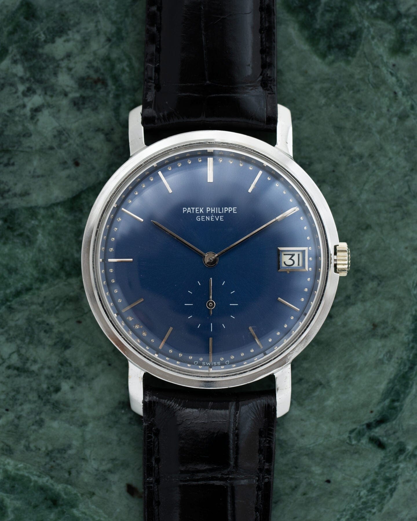 Patek Philippe Calatrava 3445 WG Blue Sigma Dial with Extract