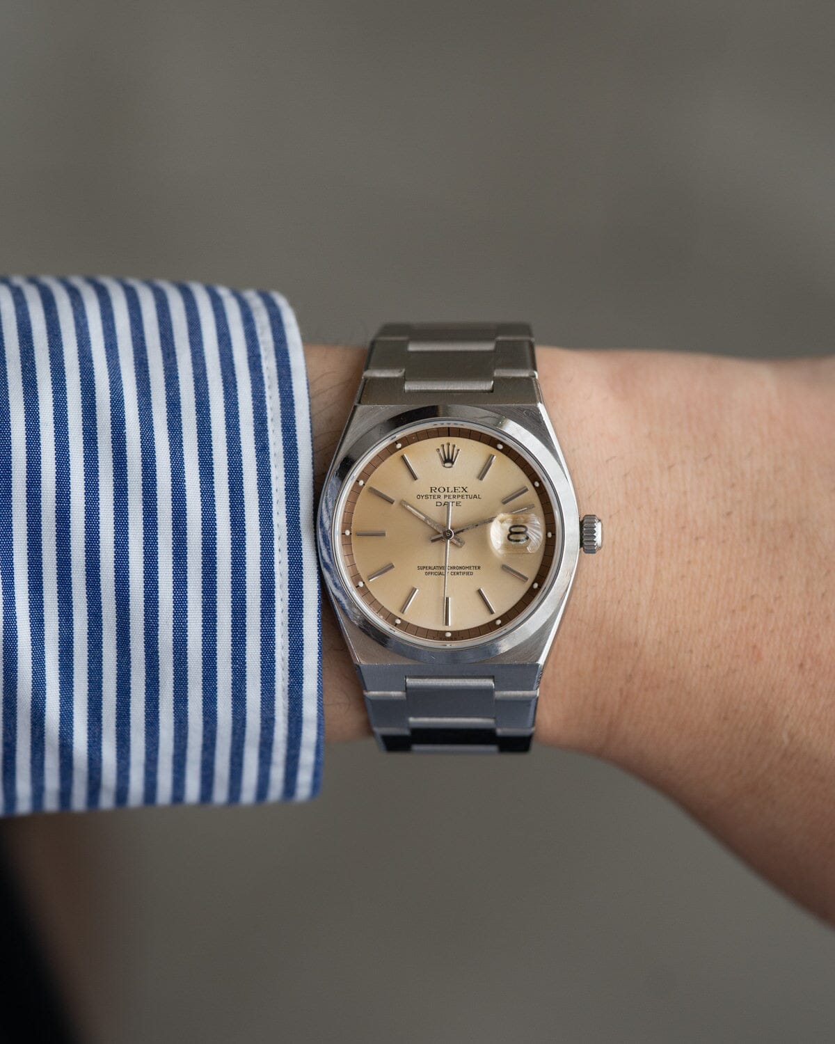 Rolex Oyster Perpetual Date 1530 50th Anniversary ARBITRO