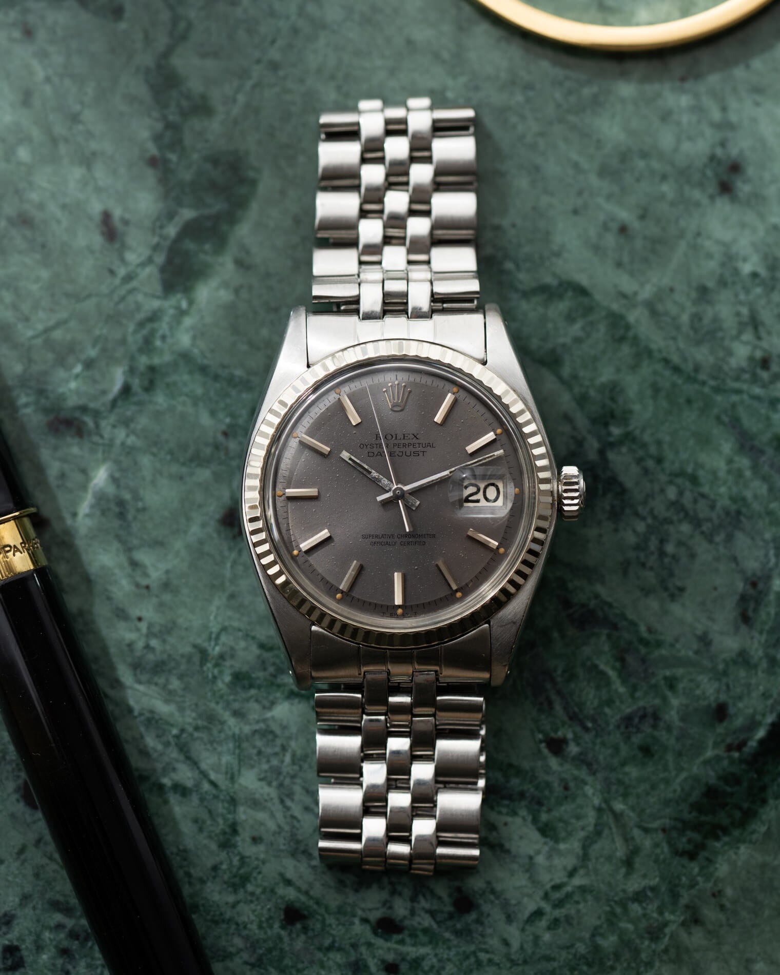 ❹貴重　71年4期製ロレックス19mm7205-FF57 7+6 フルコマROLEX