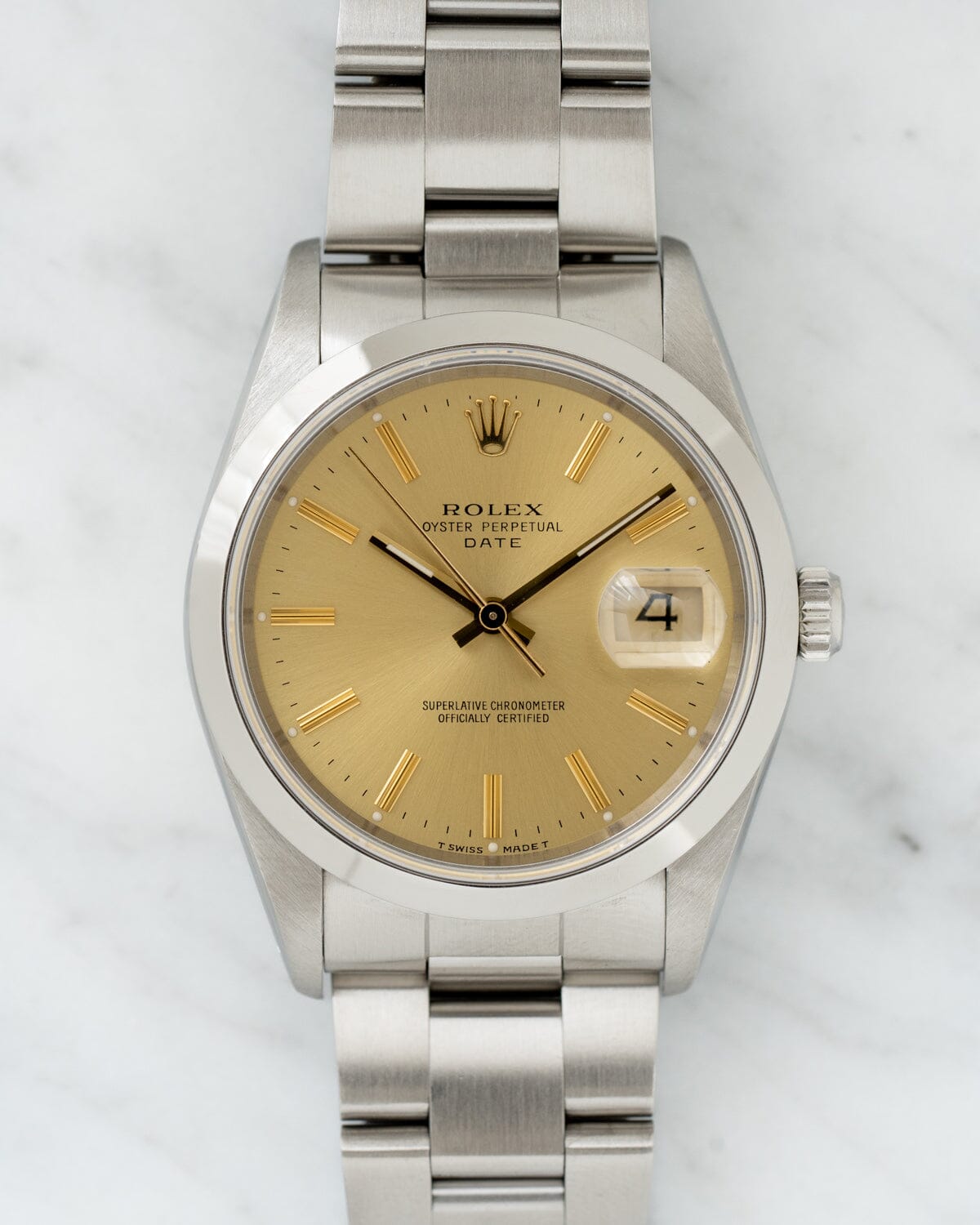 Rolex Oyster Perpetual Date 15200 Champagne Dial 1990 ARBITRO