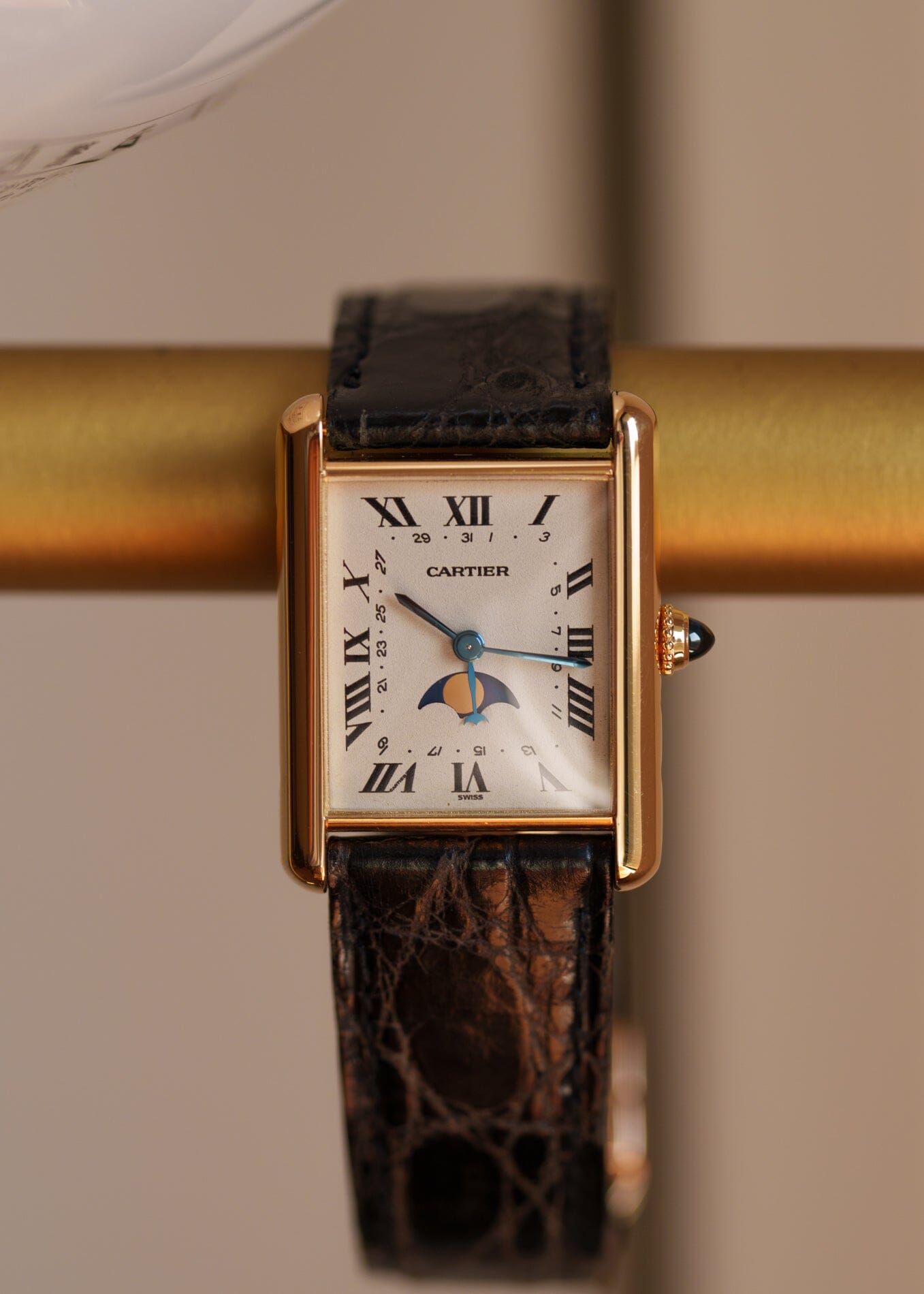Cartier タンク ルイ カルティエ LM 81900 YG ムーンフェイズ コンプリートサービス済み Watch CARTIER 