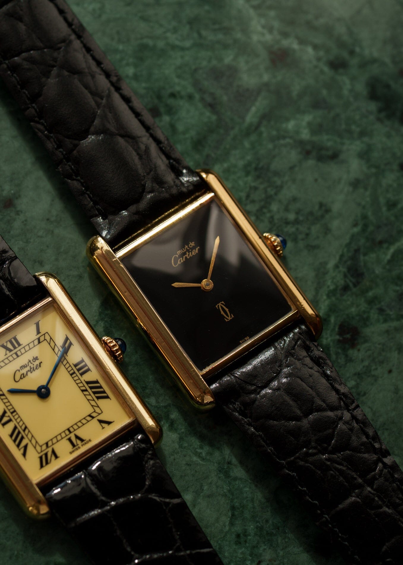カルティエ マストタンク LM ブラックオニキス 手巻き 1970年代