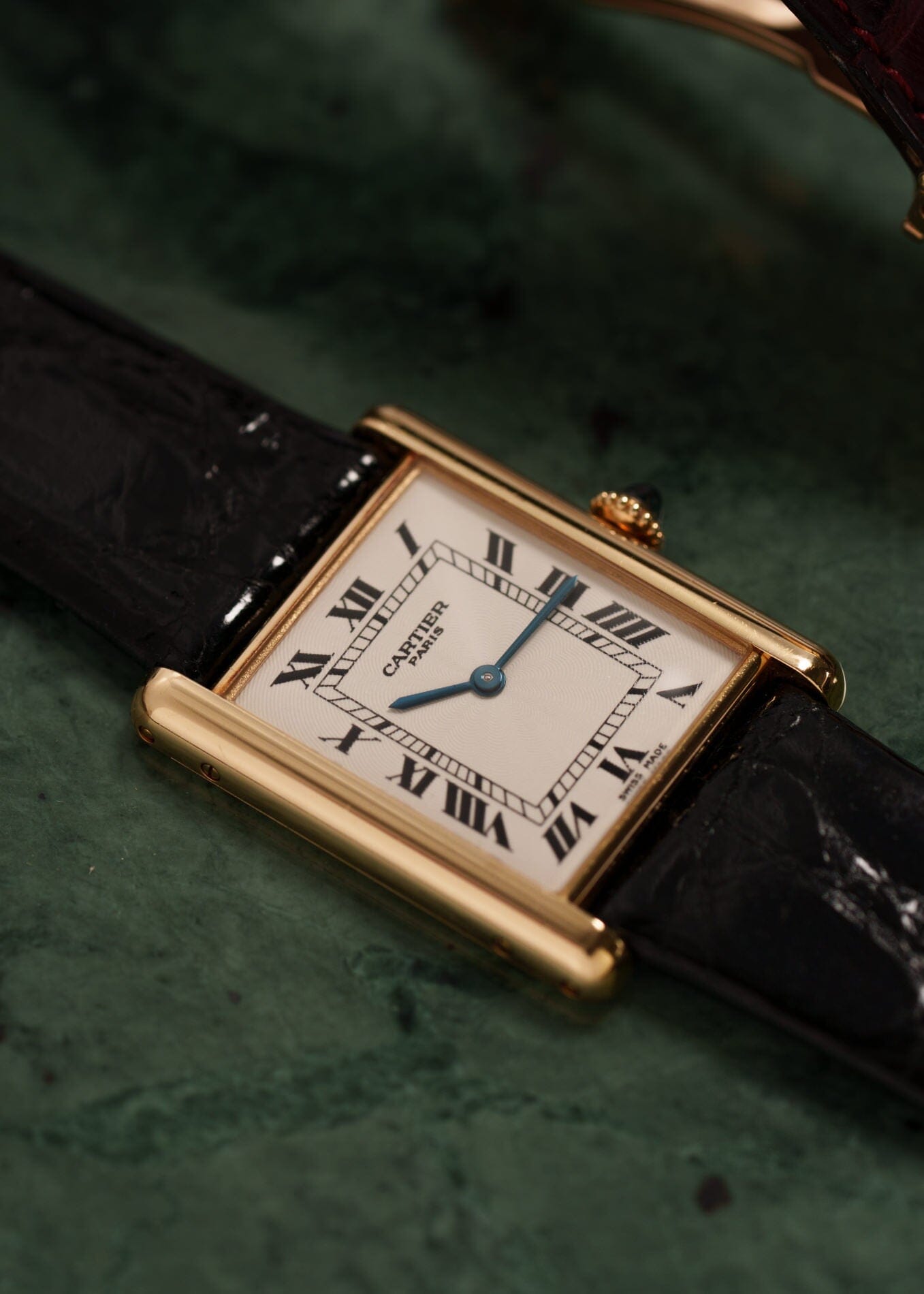 Cartier タンク ルイ カルティエ LM YG CPCP 1600B 箱付き Watch CARTIER 