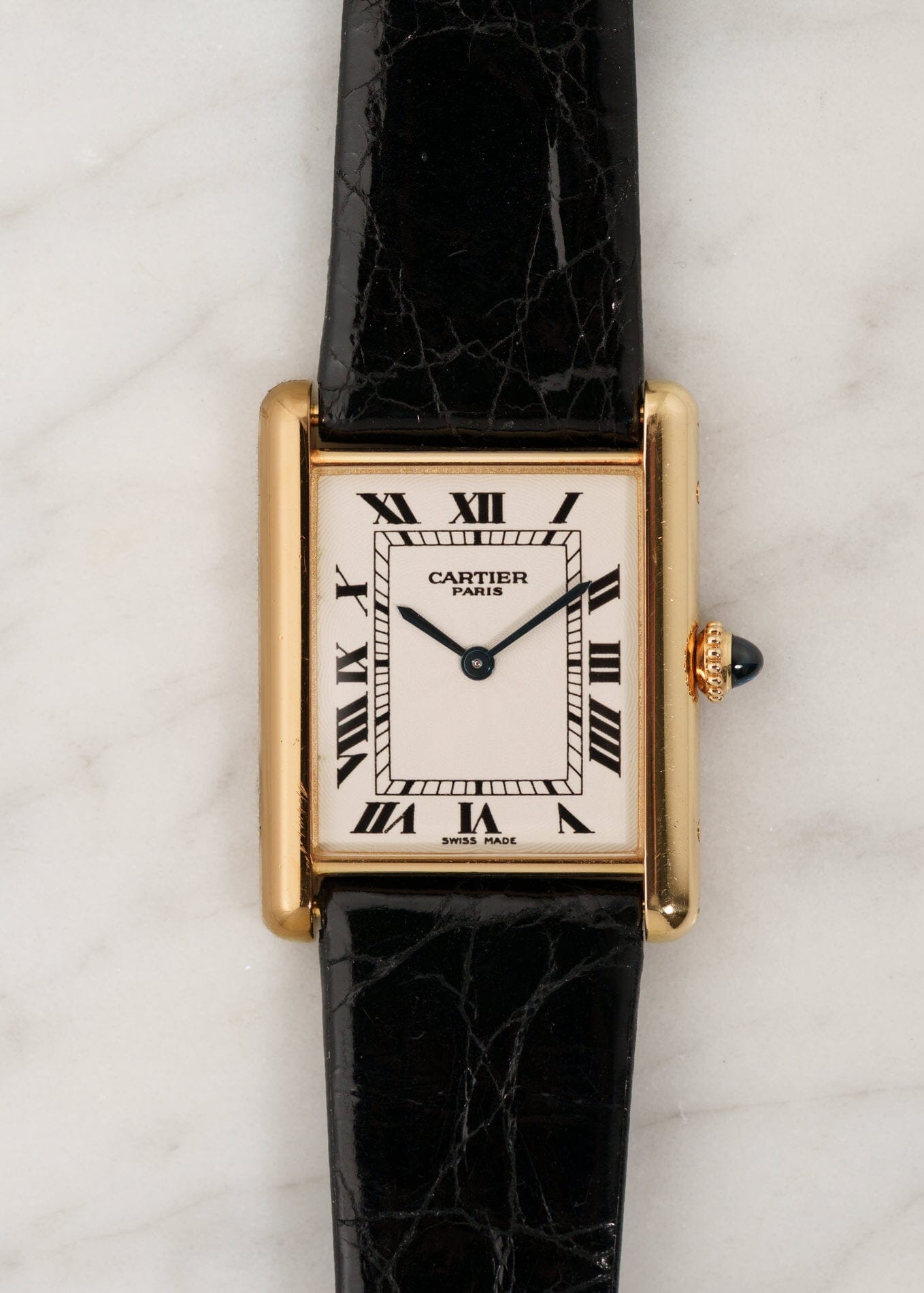 Cartier タンク ルイ カルティエ LM YG CPCP Cal.21 (FP) 1600B 箱付き