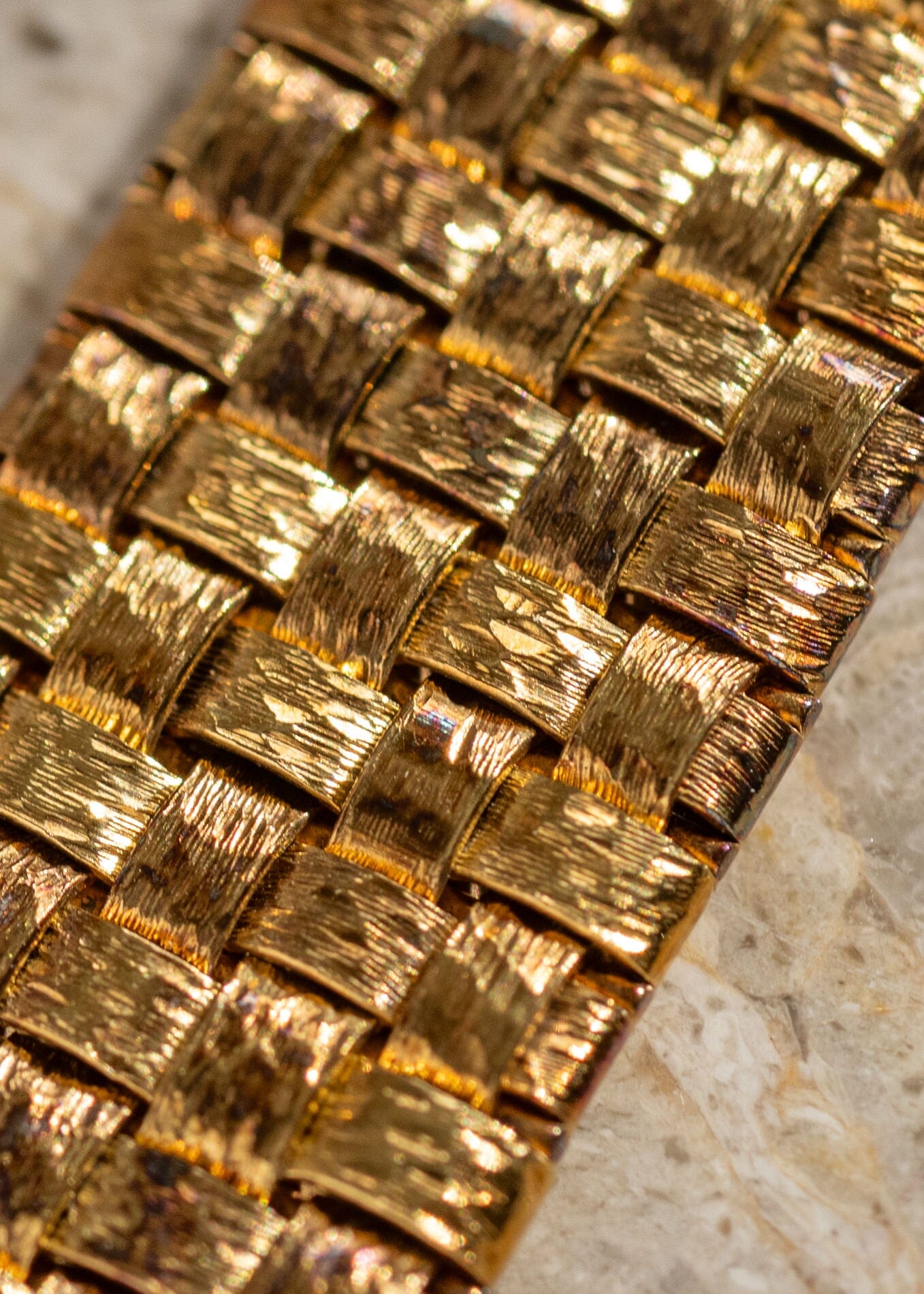 ヴァシュロン・コンスタンタン メッシュドール 手巻き YG シャンパン