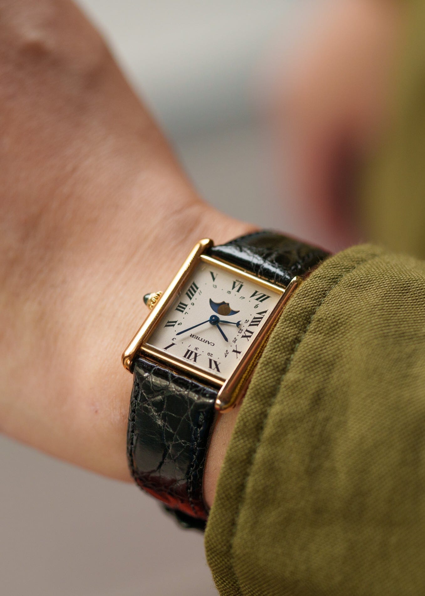 Cartier タンク ルイ カルティエ LM 819001 YG ムーンフェイズ | ARBITRO