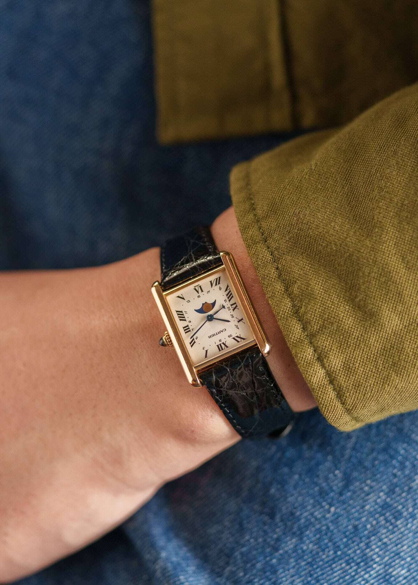 Cartier タンク ルイ カルティエ LM 819001 YG ムーンフェイズ D