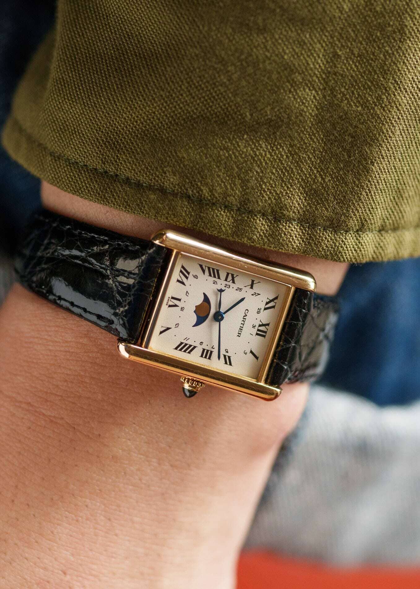 Cartier タンク ルイ カルティエ LM 819001 YG ムーンフェイズ D