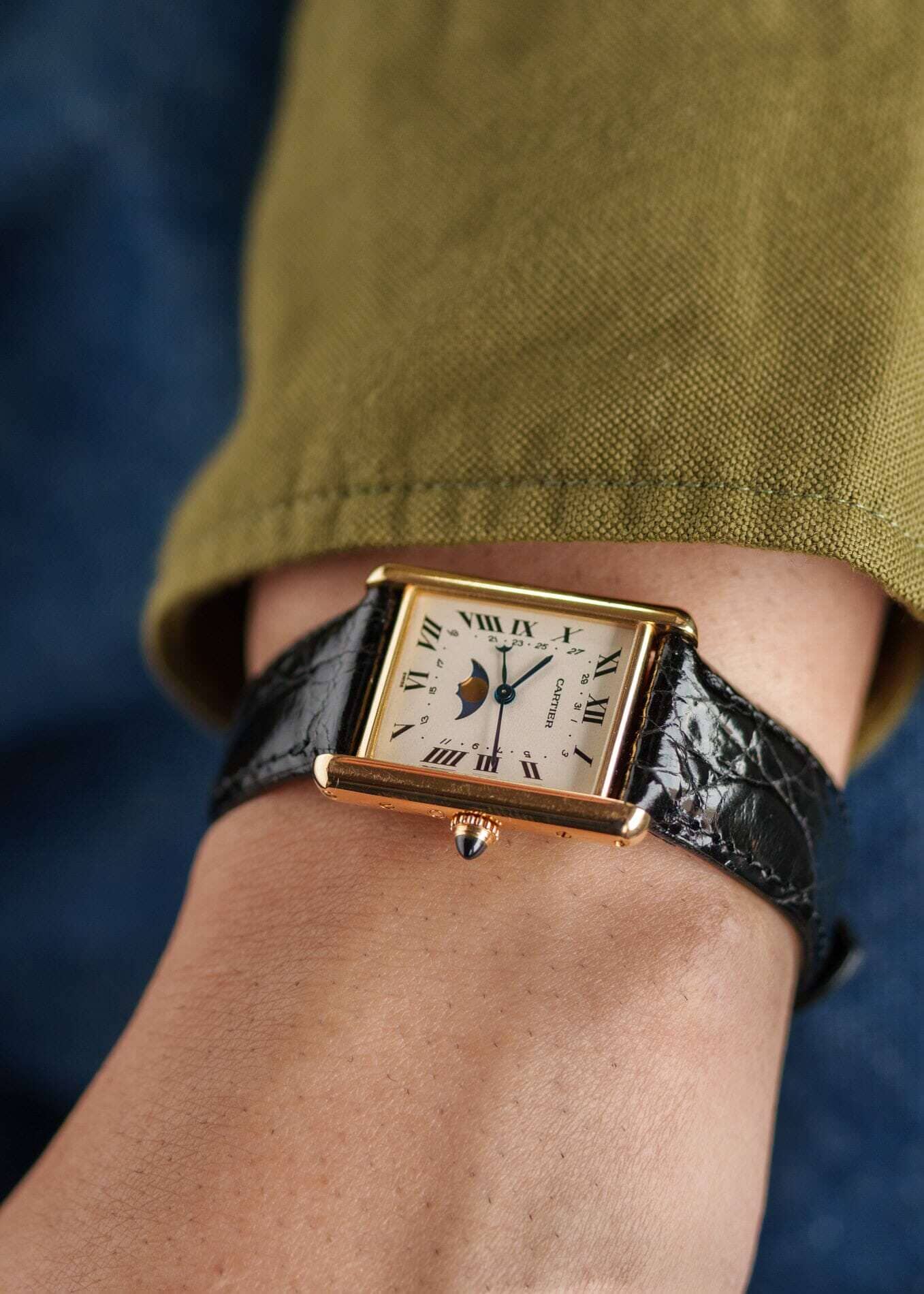 Cartier タンク ルイ カルティエ LM 819001 YG ムーンフェイズ D
