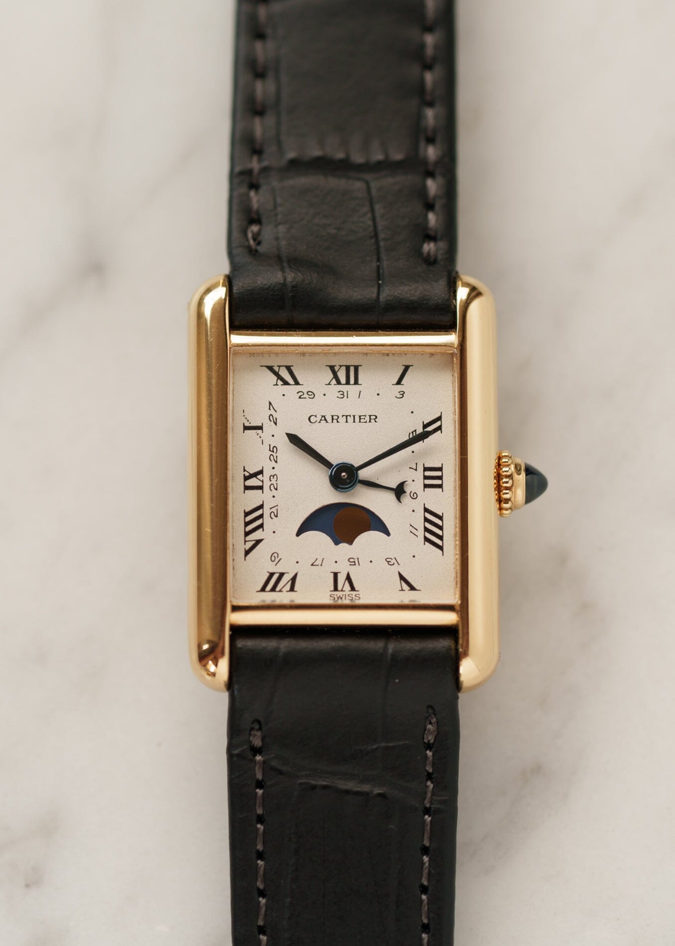 Cartier タンク ルイ カルティエ SM 819003 YG ムーンフェイズ | ARBITRO