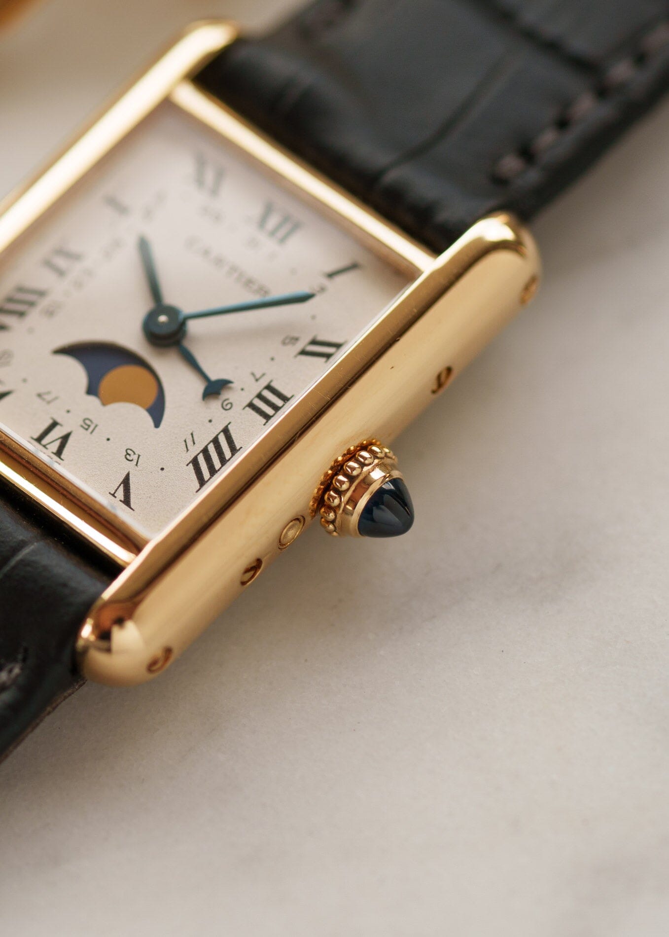 美品 カルティエ タンク ルイ カルティエ ムーンフェイズ SM Cartier カルティエ / CARTIER タンク タンク ルイ カルティエ LM ムーン