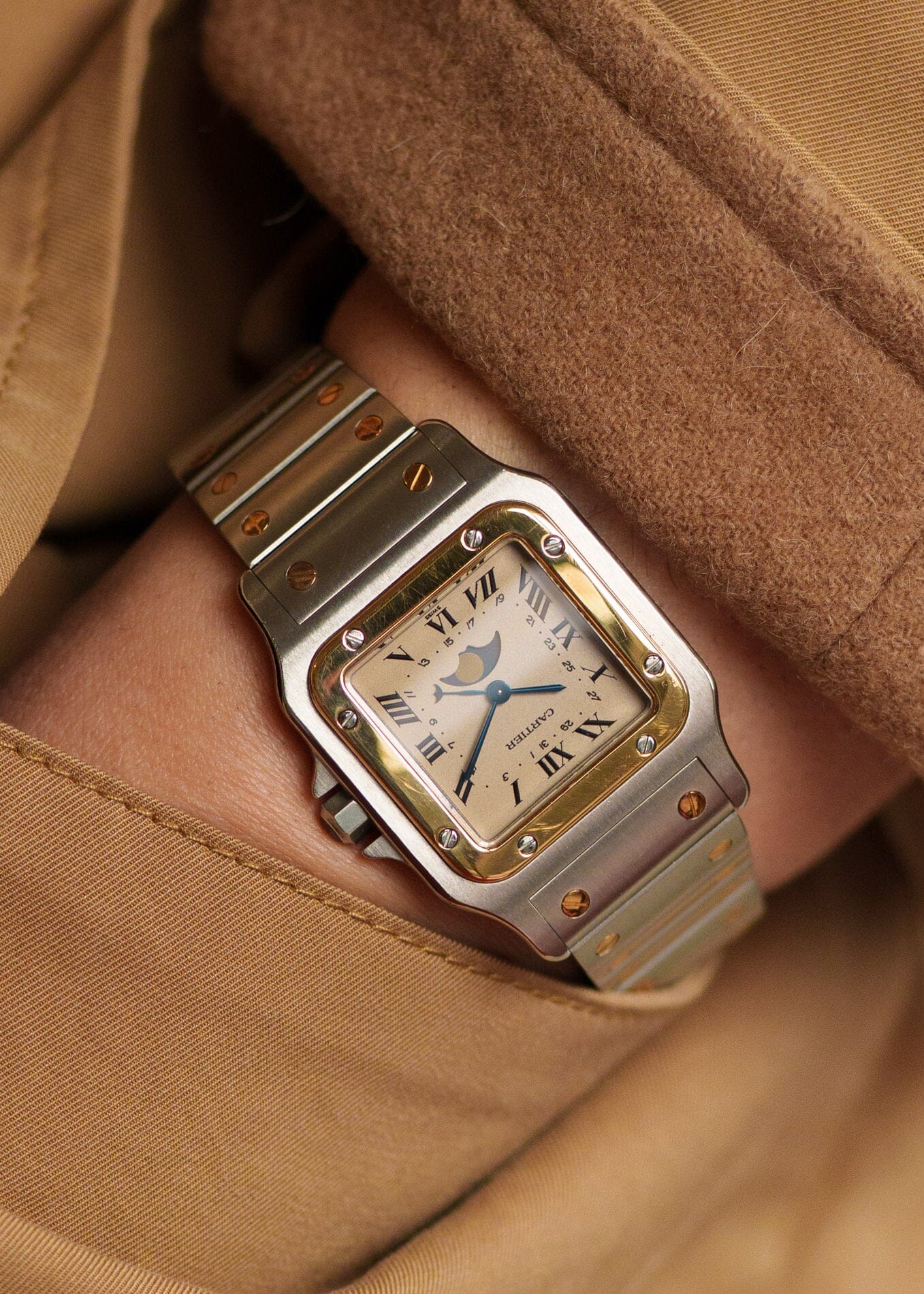 Cartier サントスガルベ LM 119901 ムーンフェイズ | ARBITRO