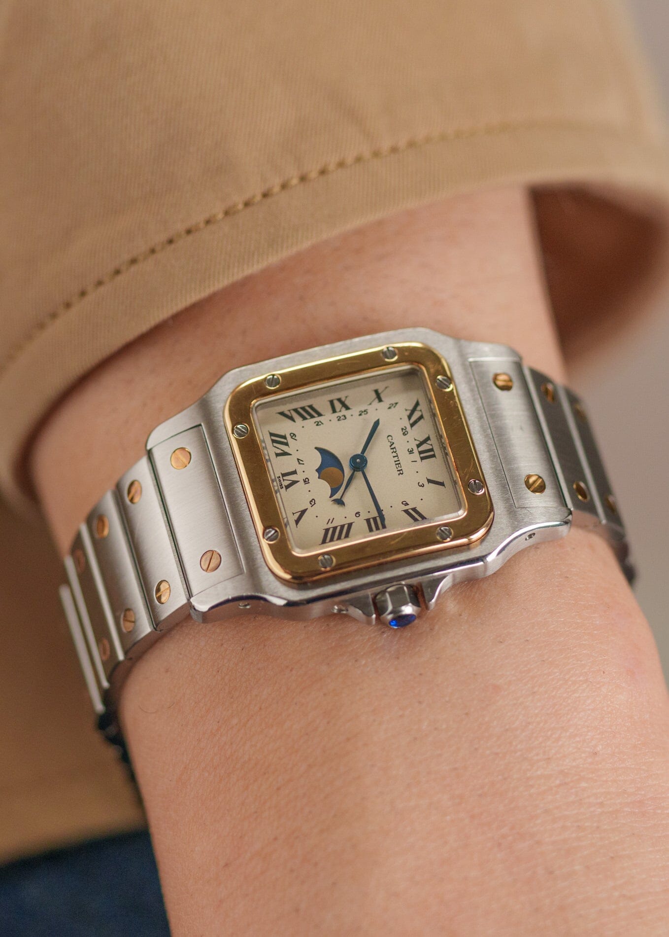 Cartier サントスガルベ LM 119901 ムーンフェイズ | ARBITRO