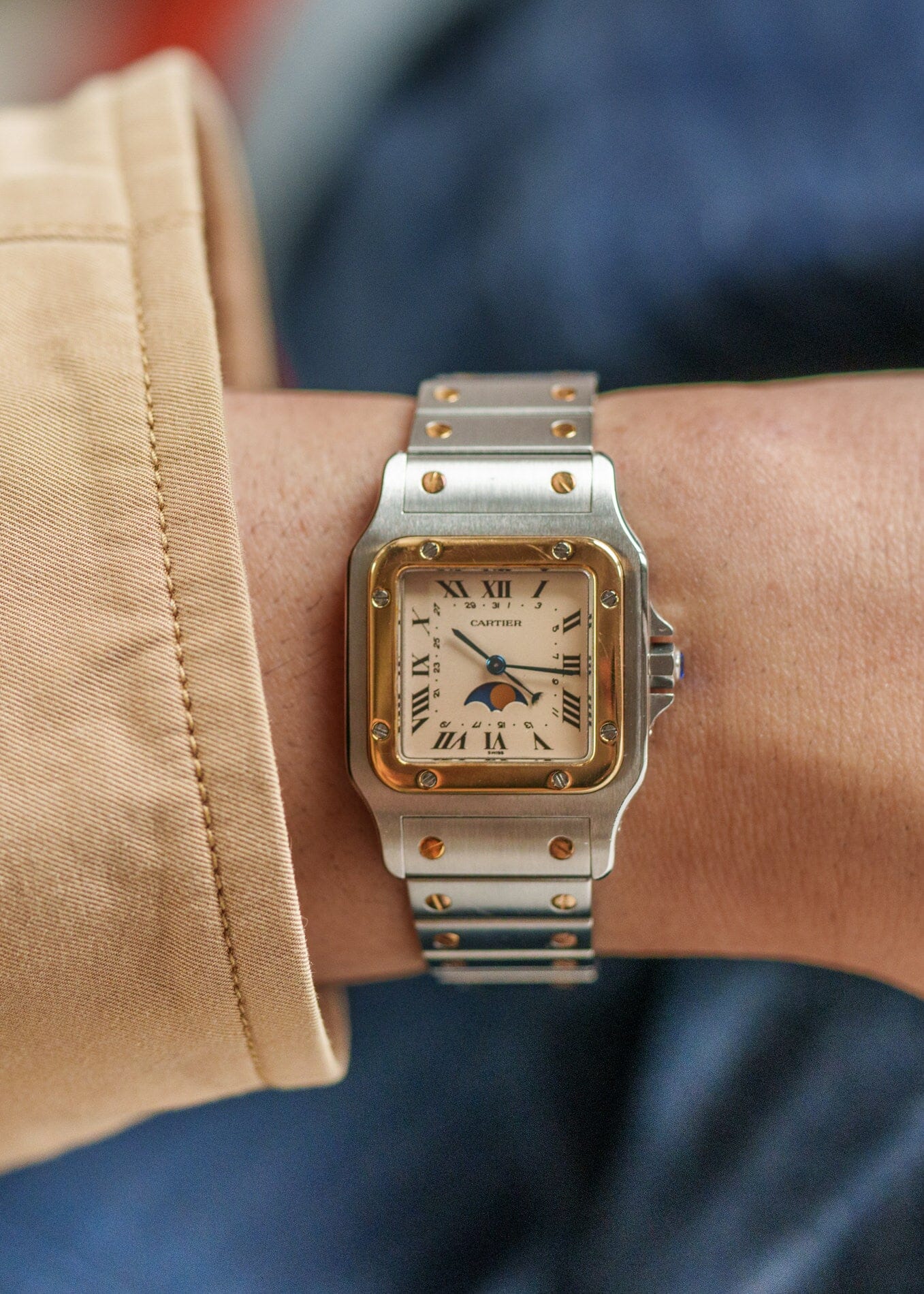 Cartier サントスガルベ LM 119901 ムーンフェイズ | ARBITRO