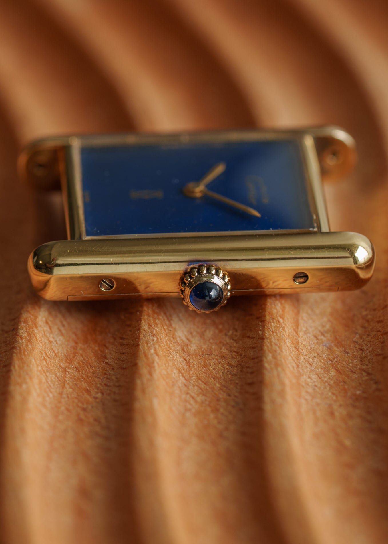 カルティエ マストタンク LM ラピスブルー 手巻き Watch CARTIER 