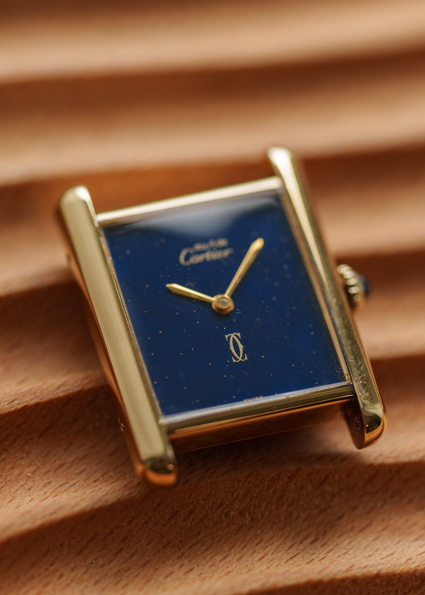 Cartier must TANK LM ラピスラズリダイヤル 手巻き カルティエ マストタンク LM ラピスブルー 手巻き 1970年代 | ARBITRO
