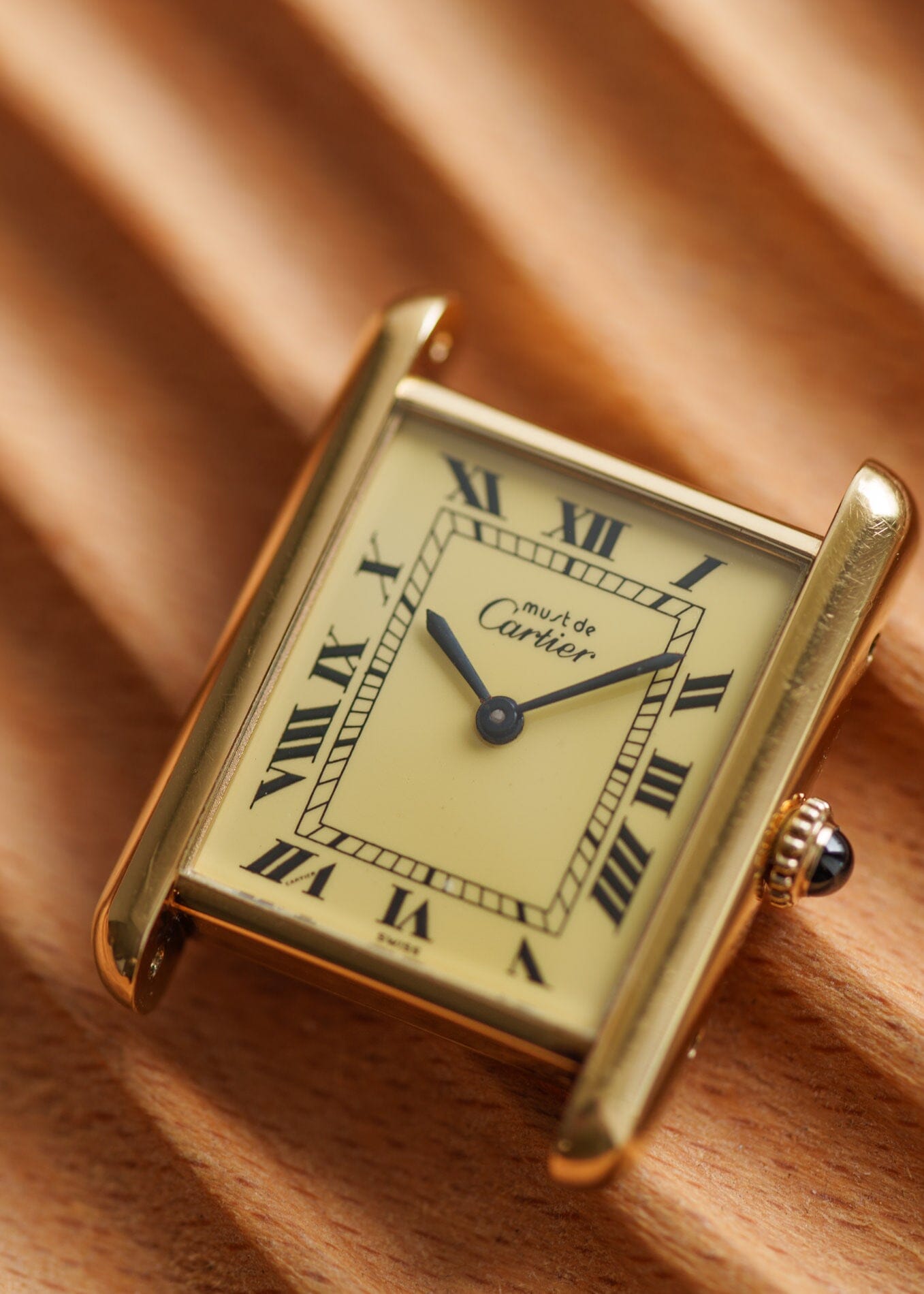 カルティエ マストタンク LM アイボリーローマン 手巻き Watch CARTIER 