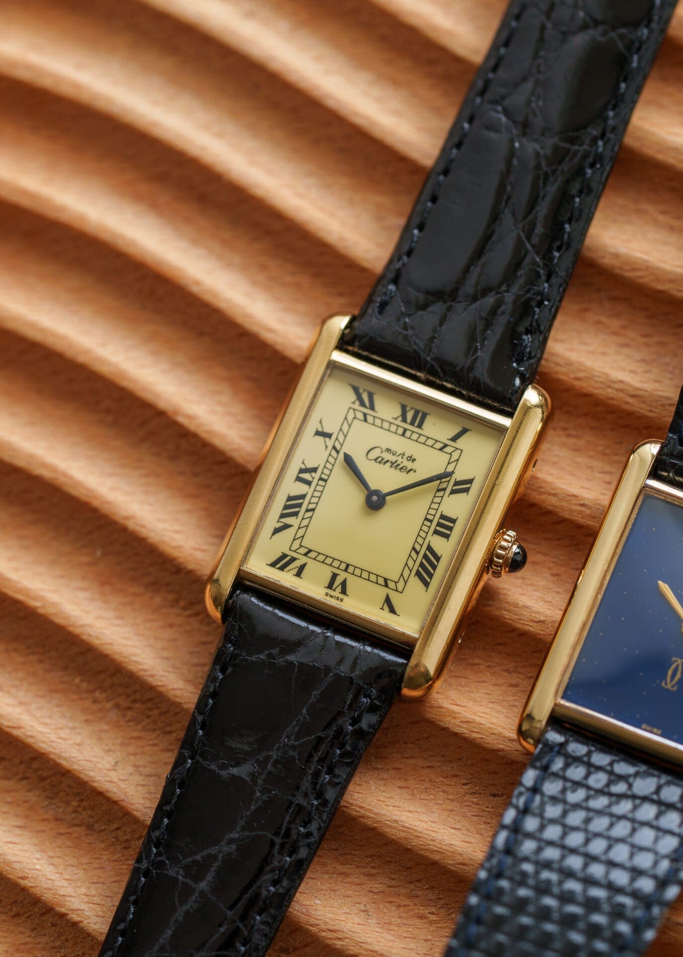 カルティエ マストタンク LM アイボリーローマン 手巻き Watch CARTIER 