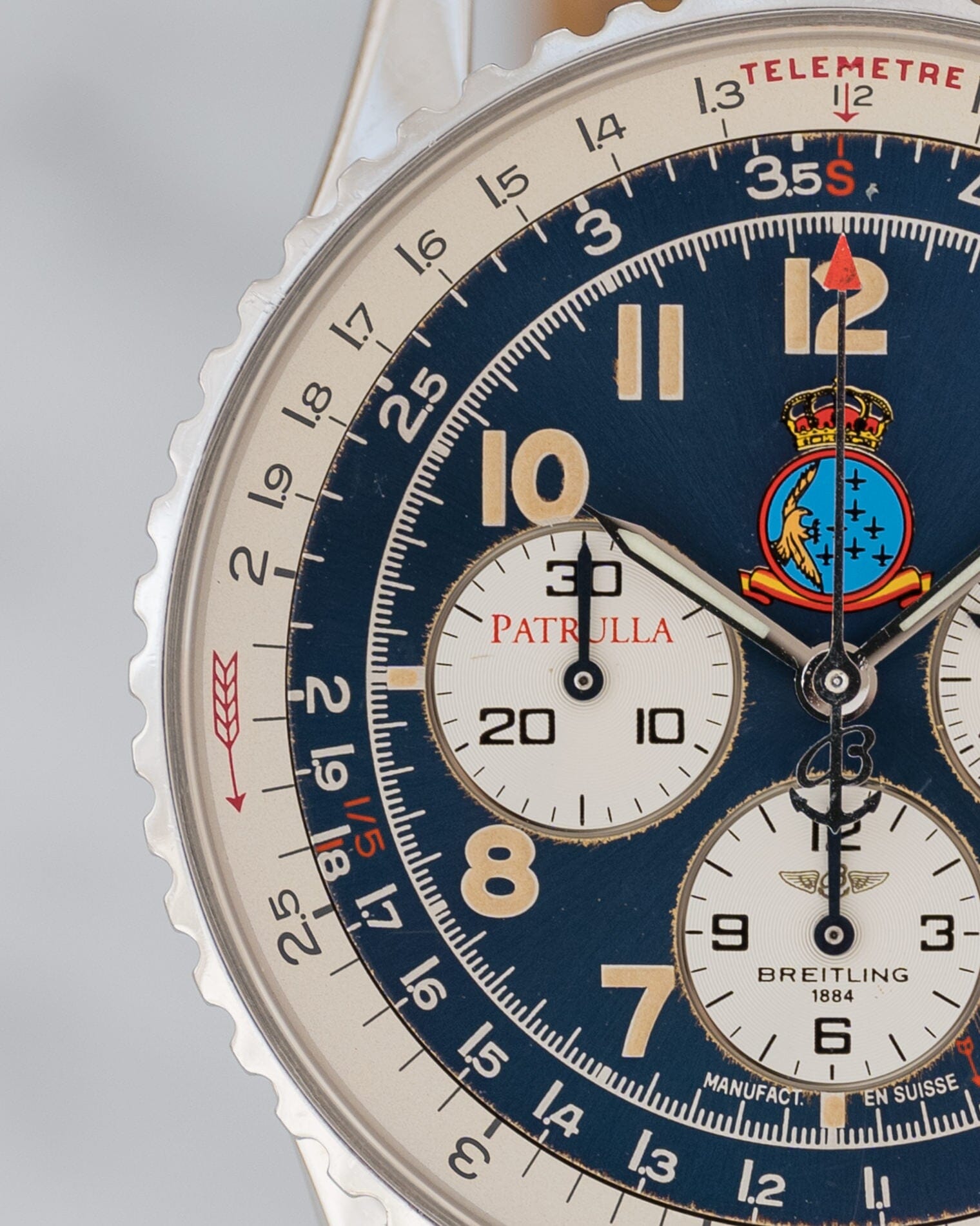 Breitling Navitimer 92 A30022 Blue Dial PATRULLA AGUILA Made in the 1990s ARBITRO