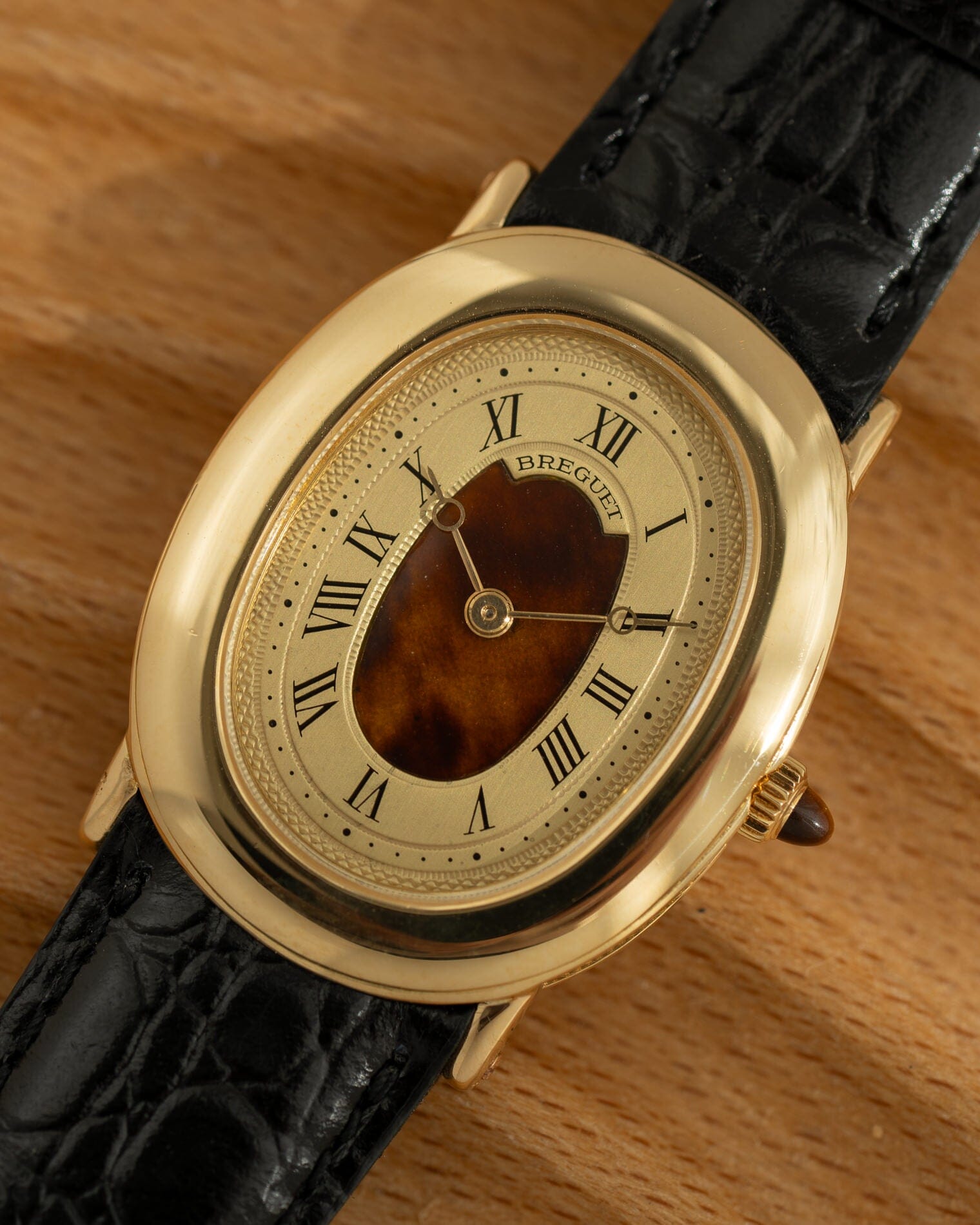 Breguet Oval 7070 YG Manual winding champagne dial Tortoiseshell