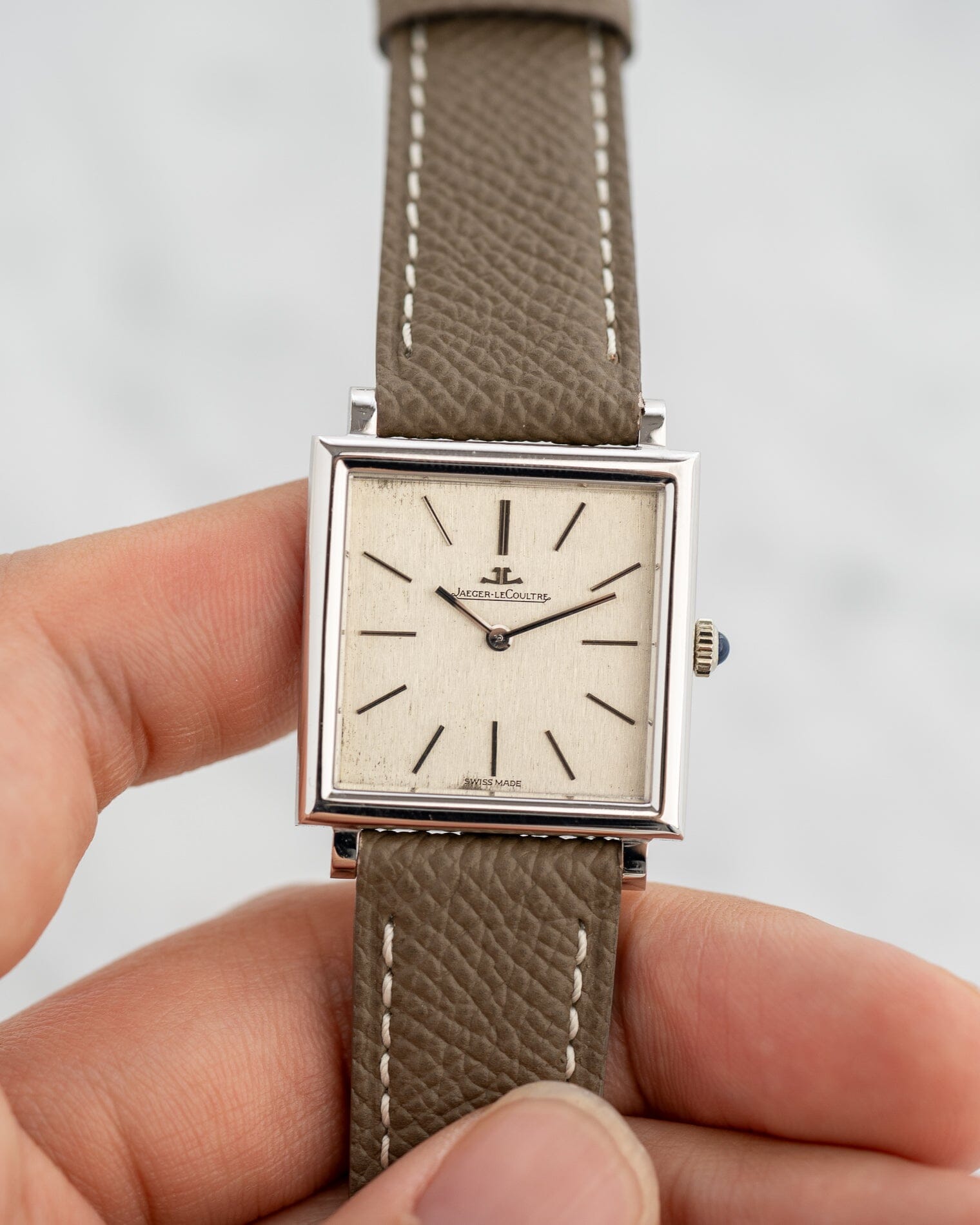 Jaeger LeCoultre Square 4442 WG Snowflake Dial