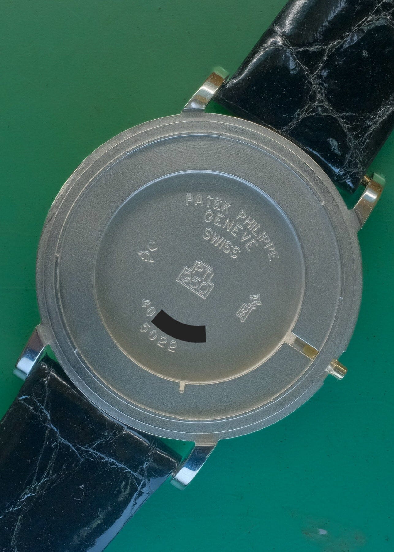 Patek Philippe カラトラバ 5022 PT ブラックギョーシェダイアル 保証書付き Watch PATEK PHILIPPE 