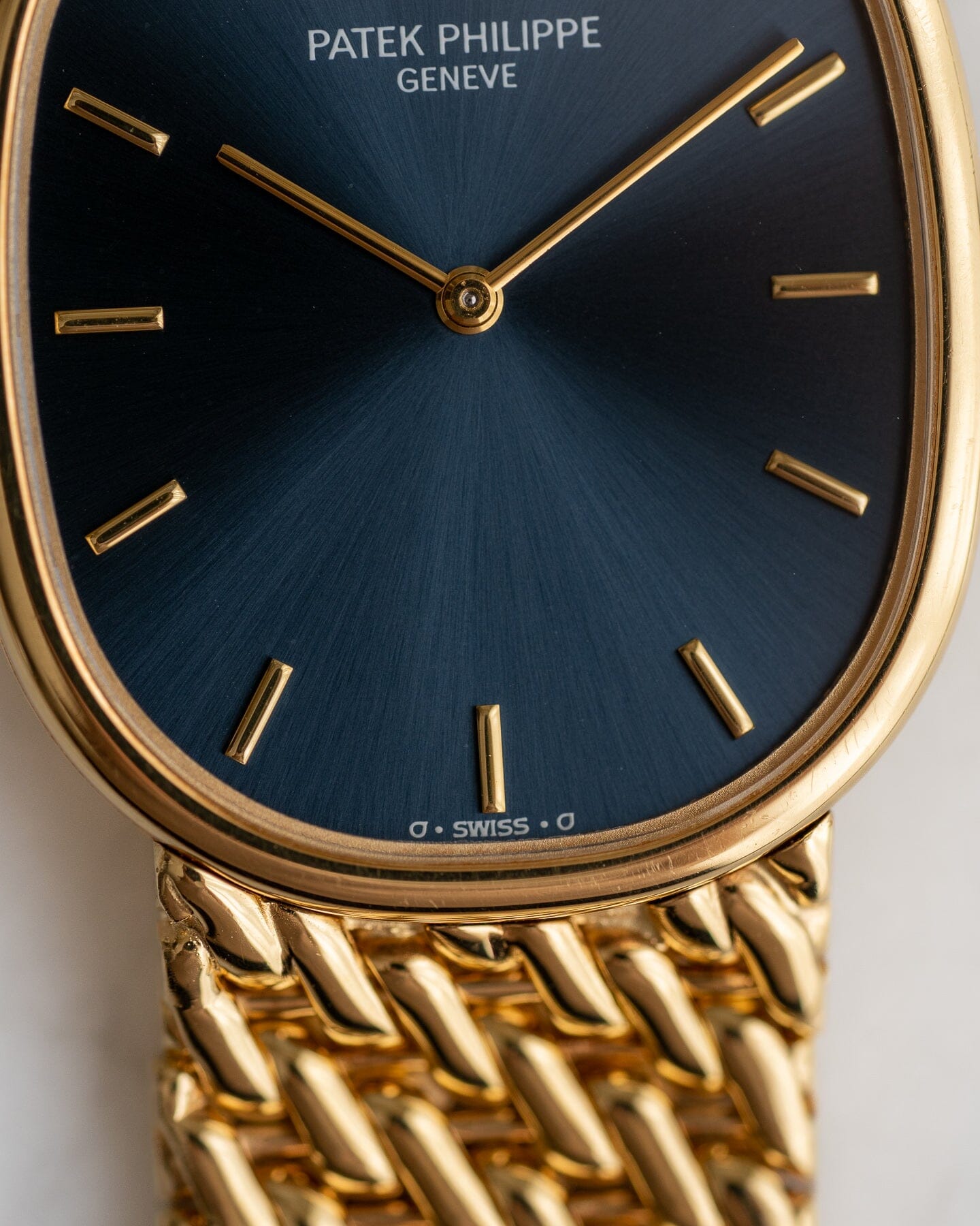 Patek philippe golden ellipse best sale blue dial