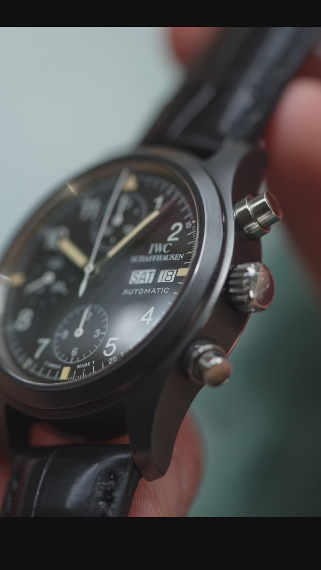 IWC フリーガークロノグラフ 3705 ”Black Flieger