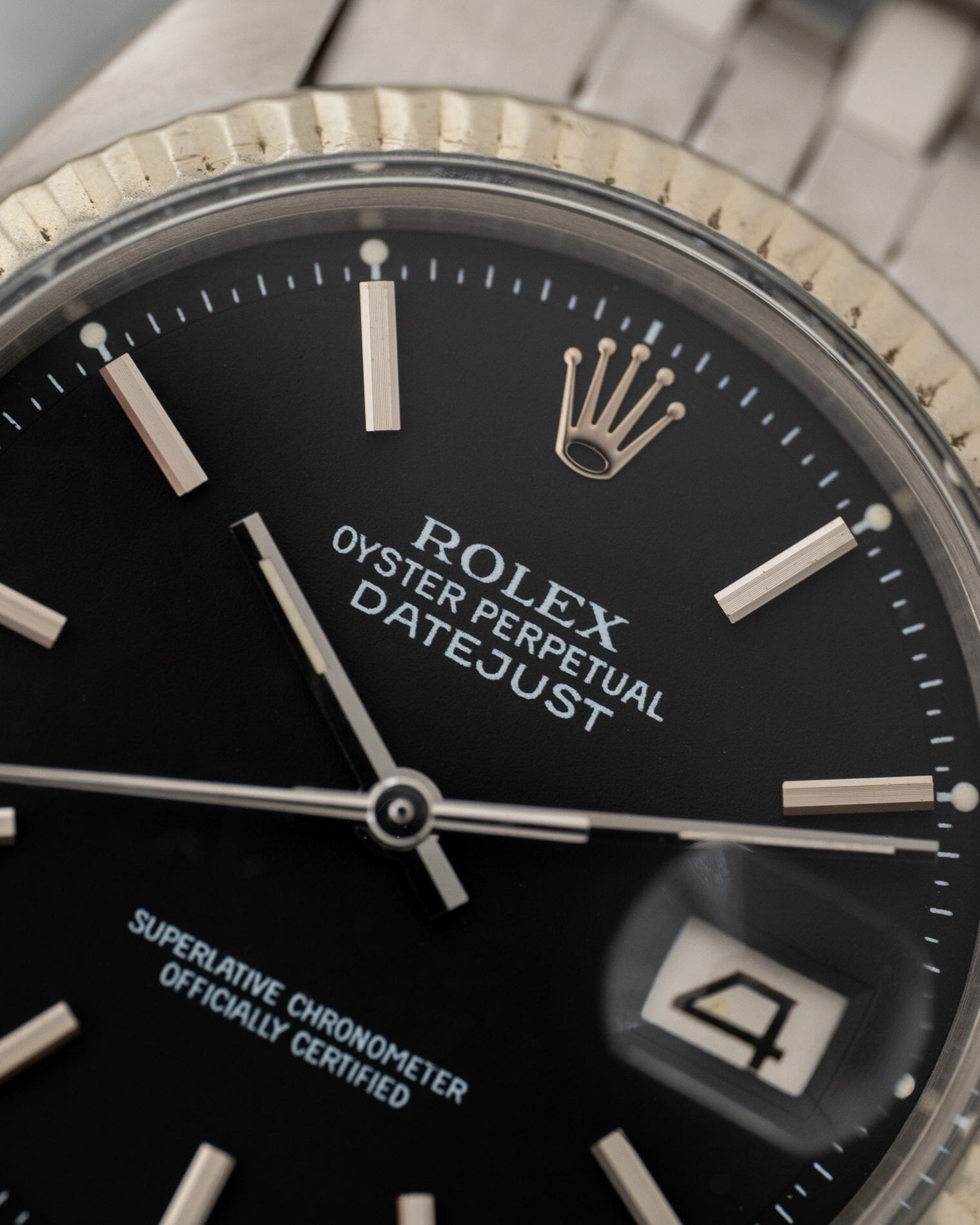 Rolex デイトジャスト 1601 マットブラック Watch ROLEX 