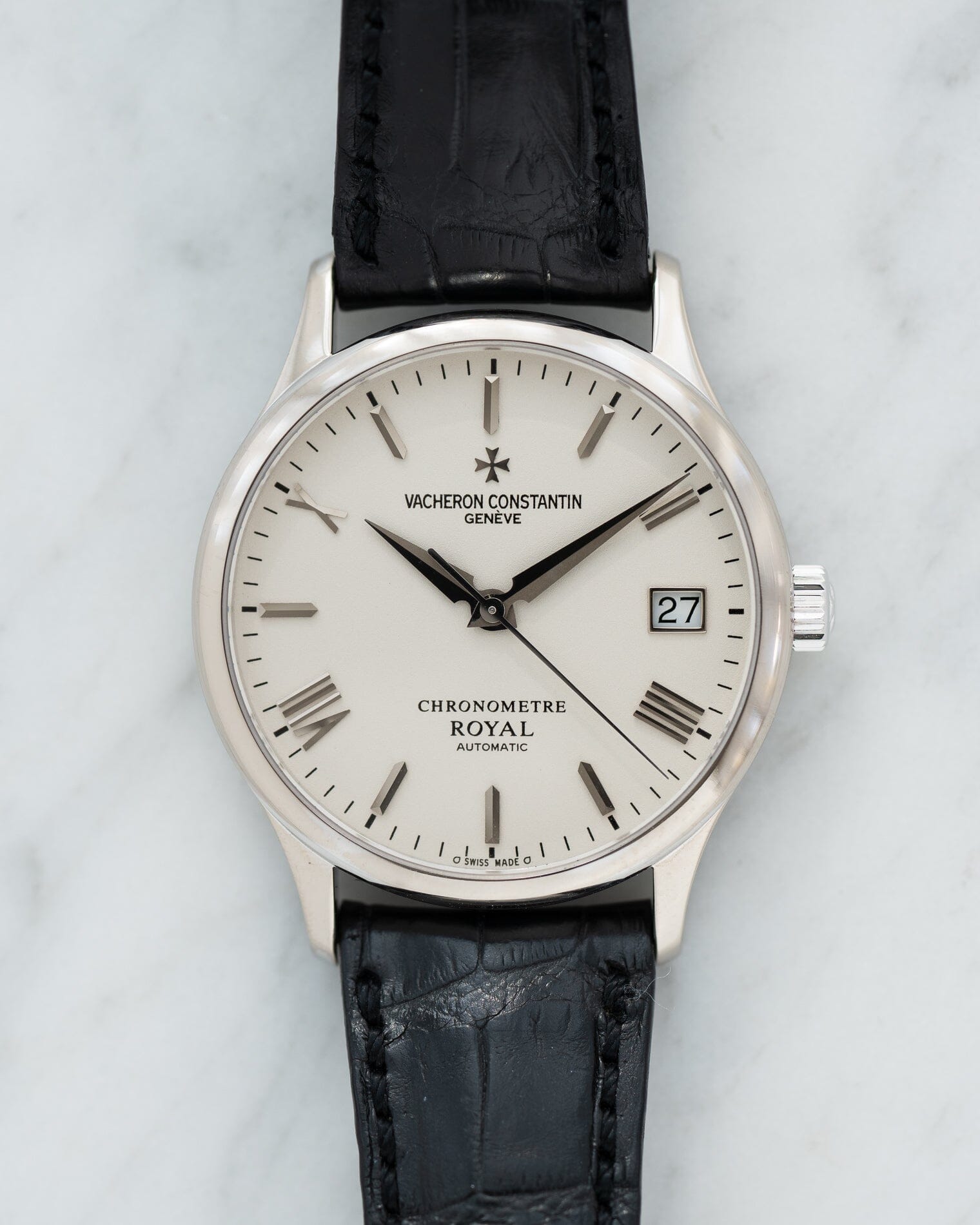 Vacheron Constantin クロノメーターロワイヤル 47022 WG アイボリー