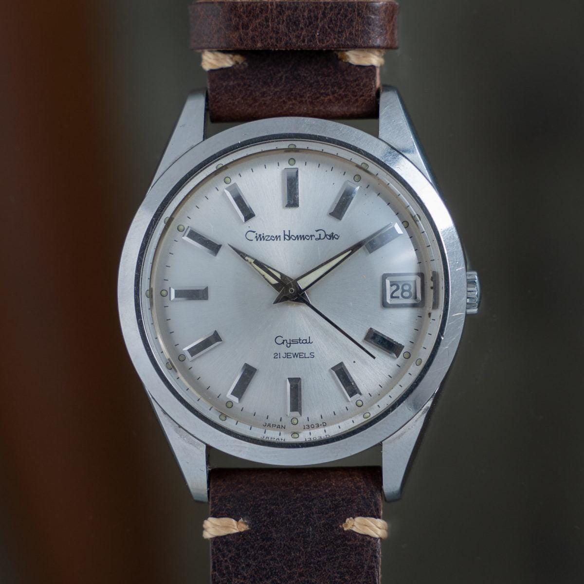 silver-juwels シチズン ホーマー デイト シルバー ダイアル 1960年代 / CITIZEN Homer Date Crystal 1960s | ARBITRO