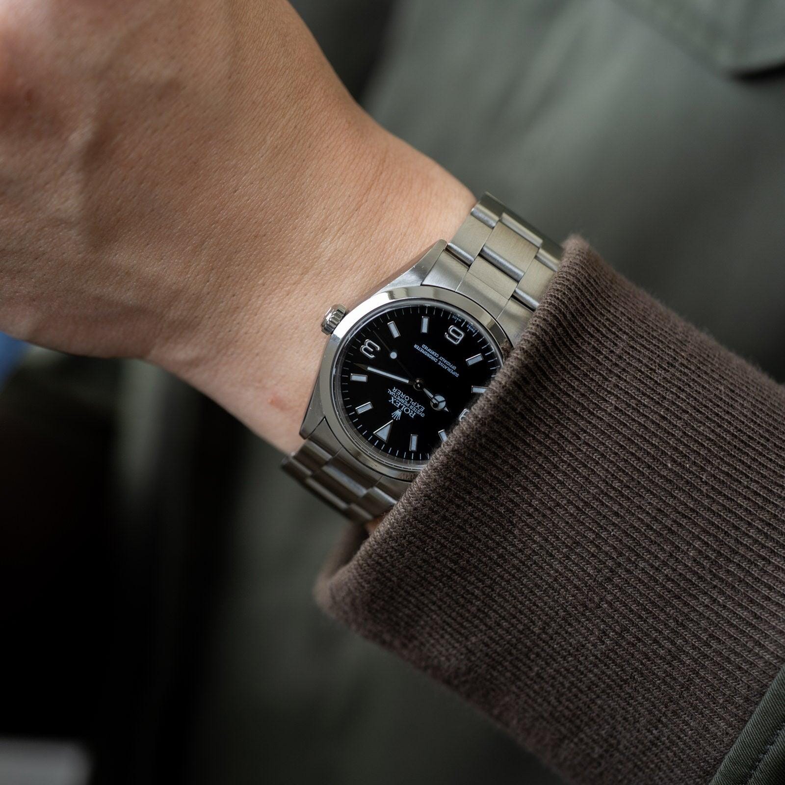 Rolex 14270 On Wrist ROLEX Explorer I 14270