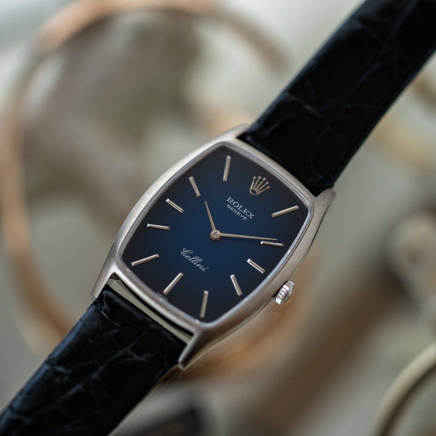 ロレックス チェリーニ 3807 ネイビーグラデーション / ROLEX Cellini 3807 WG Navy Gradation |  ARBITRO