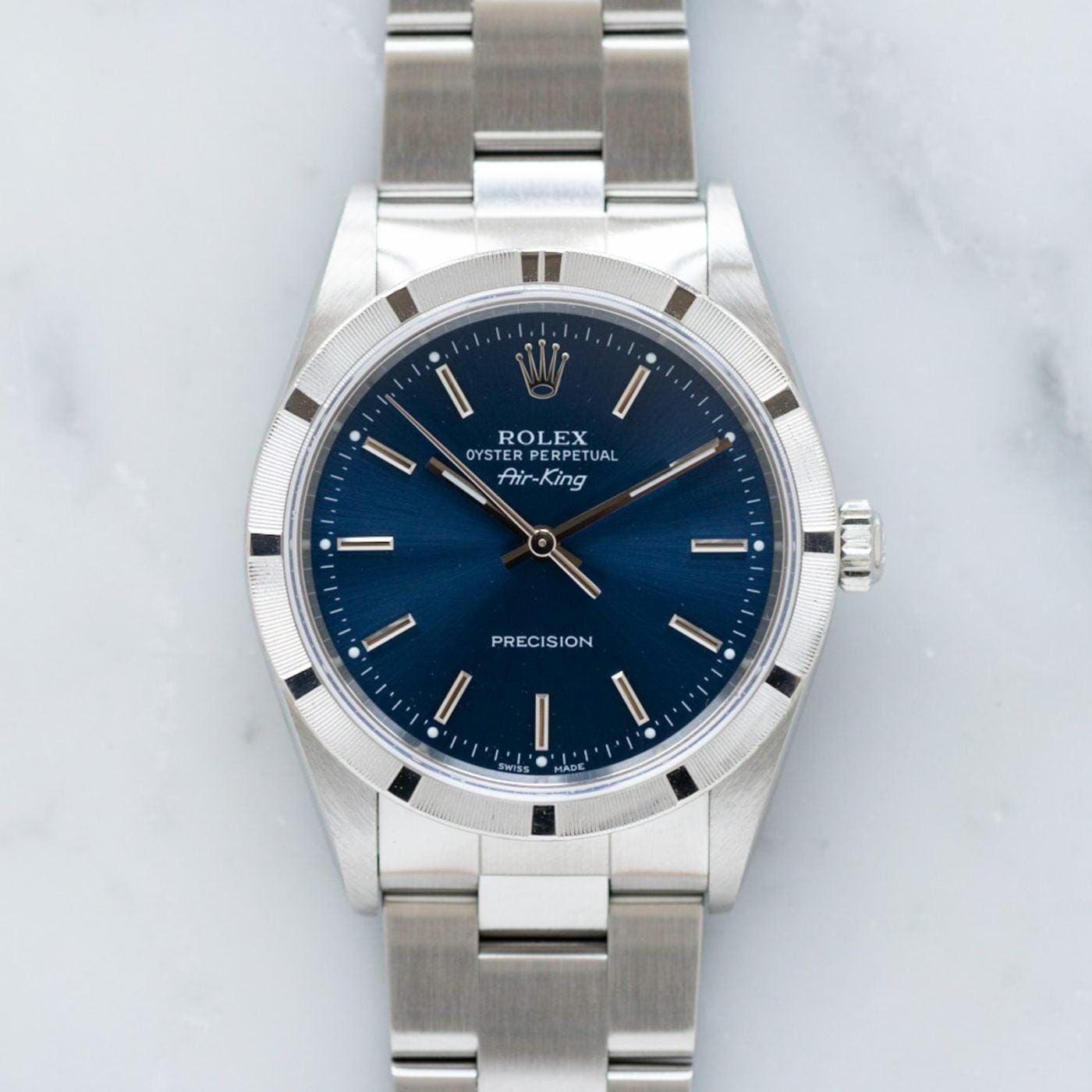 ROLEX Air-King 14010 Blue Dial ARBITRO
