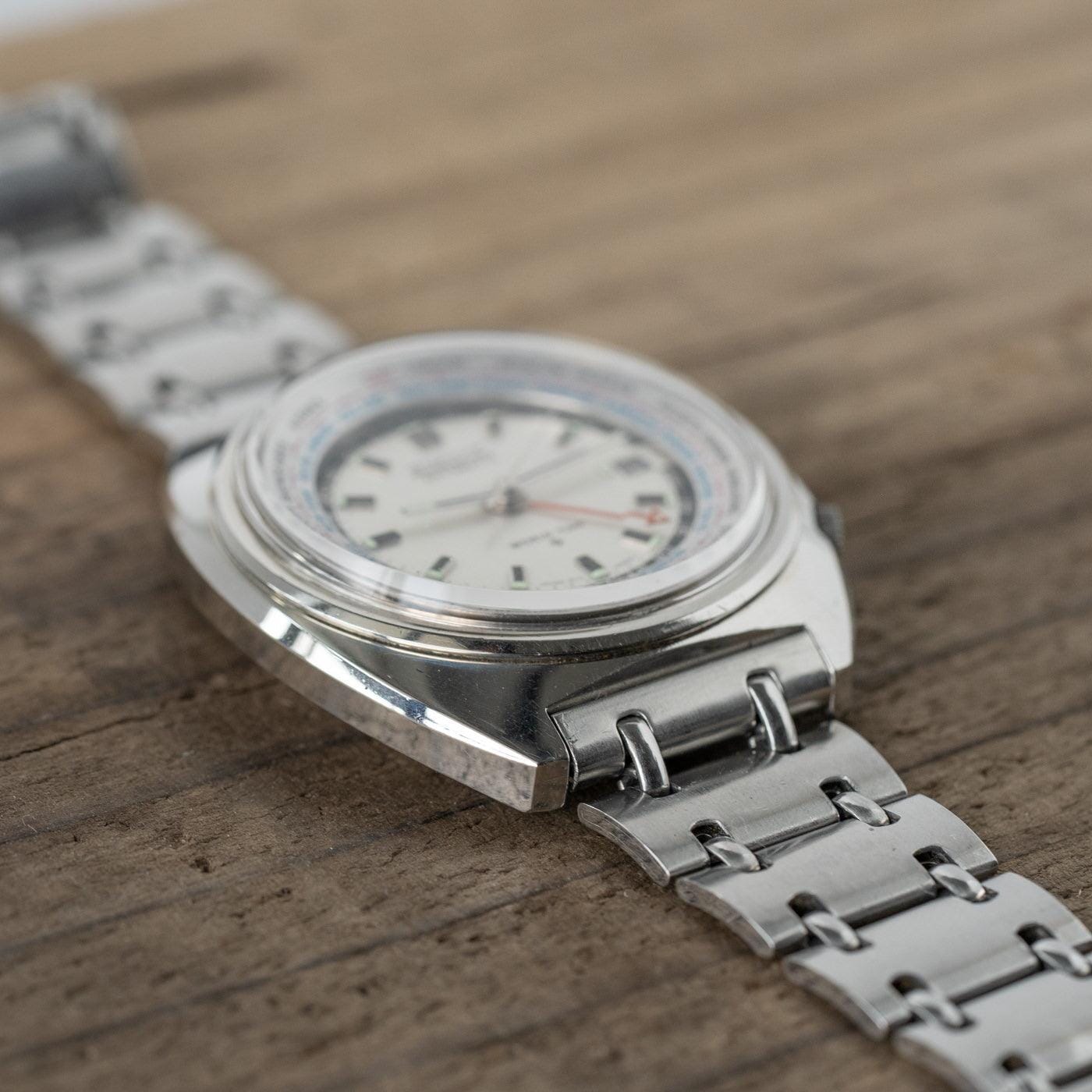 訳あり】セイコー6117-6400ワールドタイム腕時計メンズ自動巻き70年代 ...