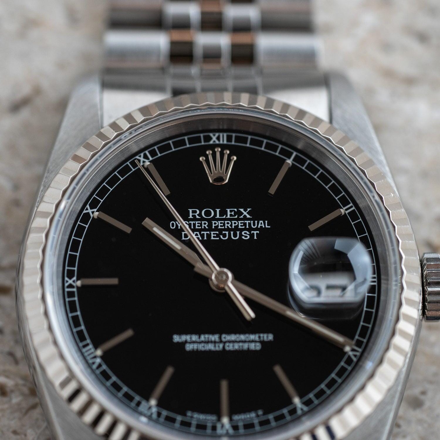 ロレックス デイトジャスト 16234 ブラック 1991年製 / ROLEX Datejust 16234 Cal.3135 | ARBITRO