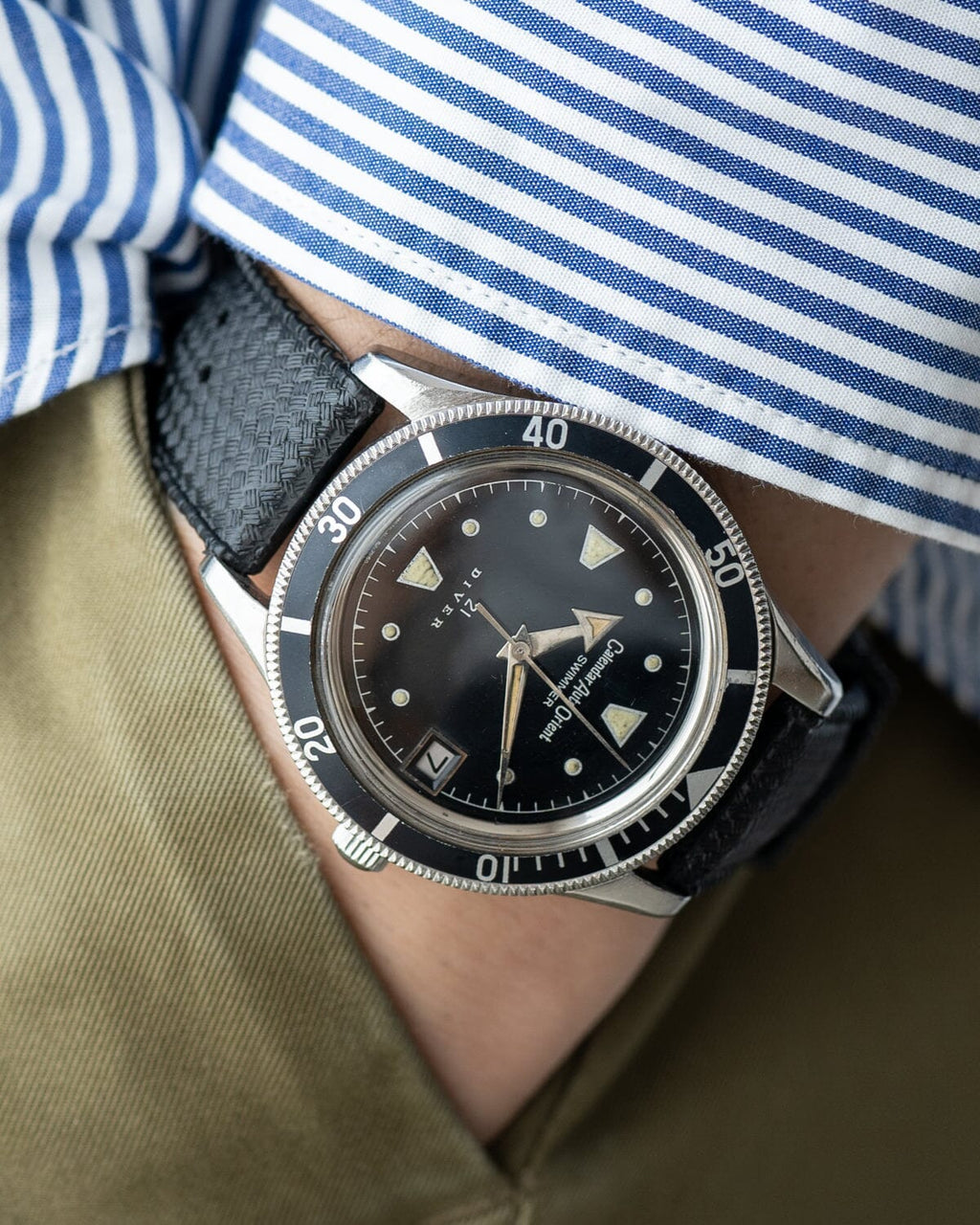 オリエント カレンダーオートオリエント 0-19762D スイマー ダイバー  