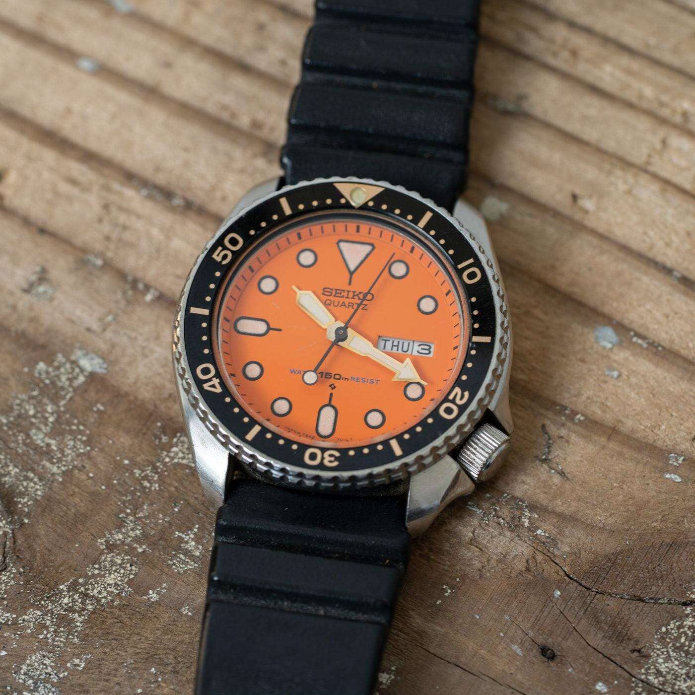 SEIKO 150m Diver 7548 700C Orange