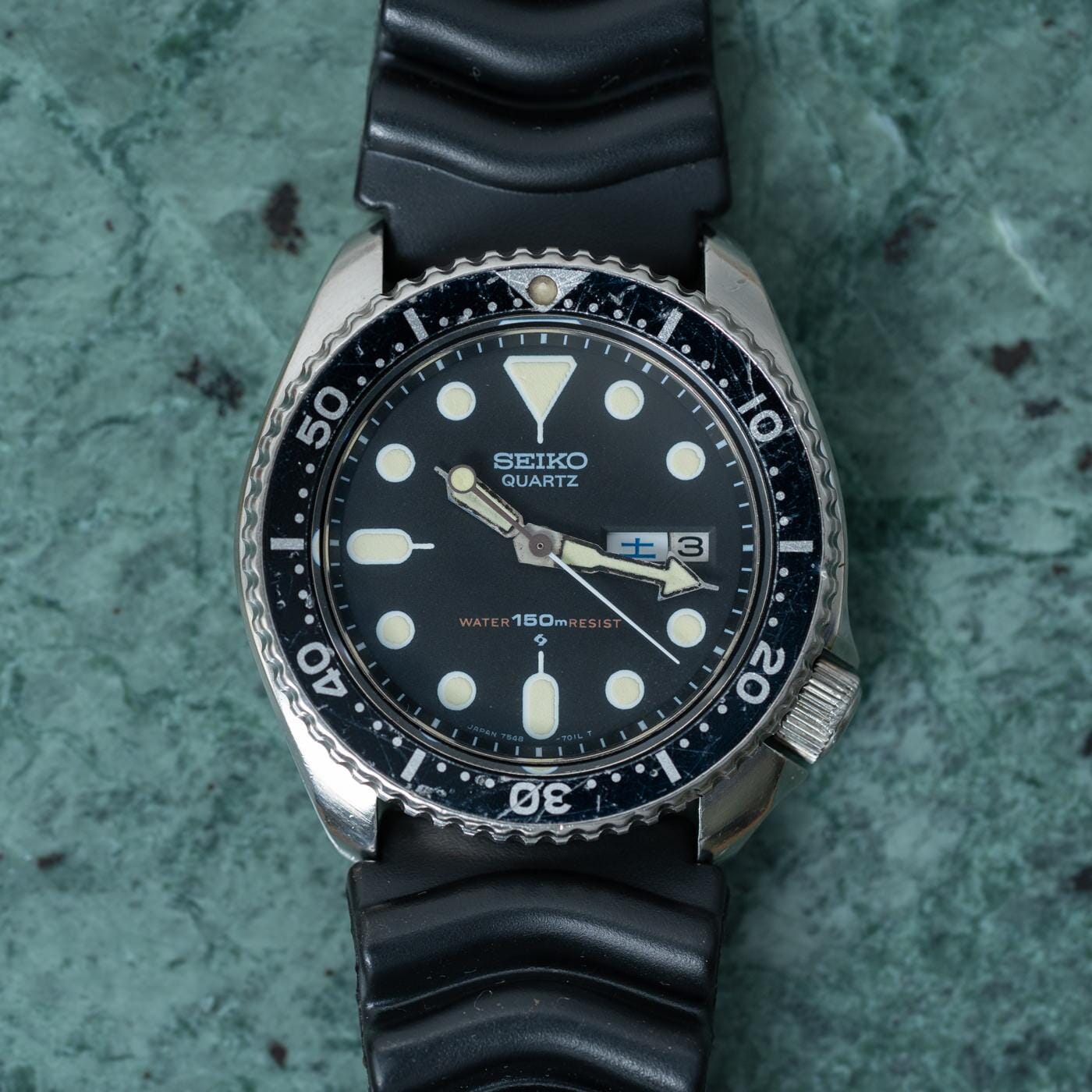 セイコー ダイバー 7548－7000 ヴィンテージ クォーツ - 腕時計(アナログ)