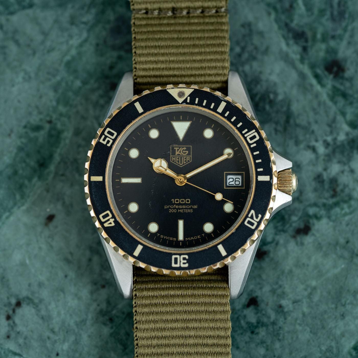 TAG HEUER 1000 Professional Diver 200m 980.020L 1980s
