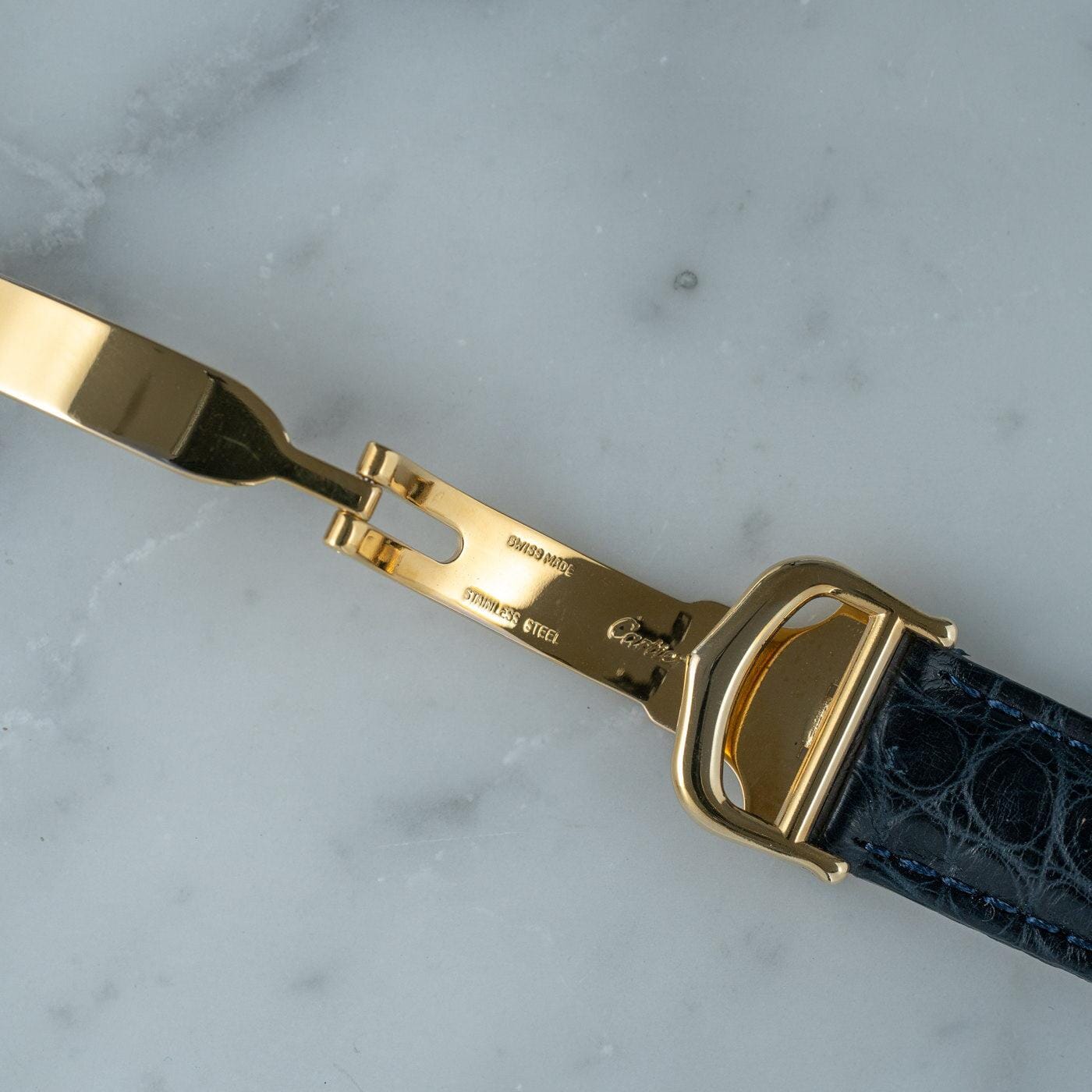 must de Cartier Tank LM QZ Arabic Dial - Arbitro