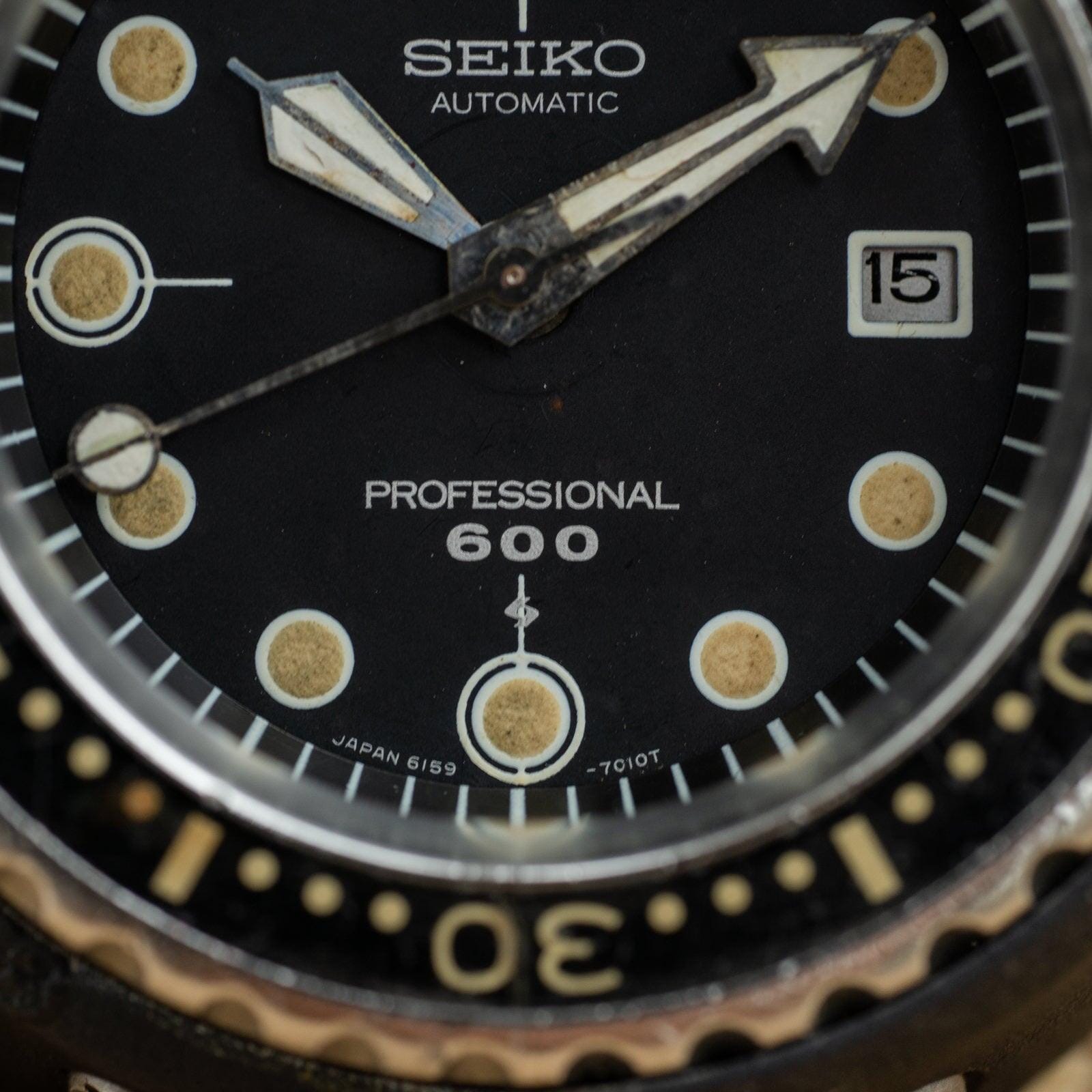 セイコー 600m ダイバー ツナ缶 6159-7010 チタン SEIKO Professional Diver