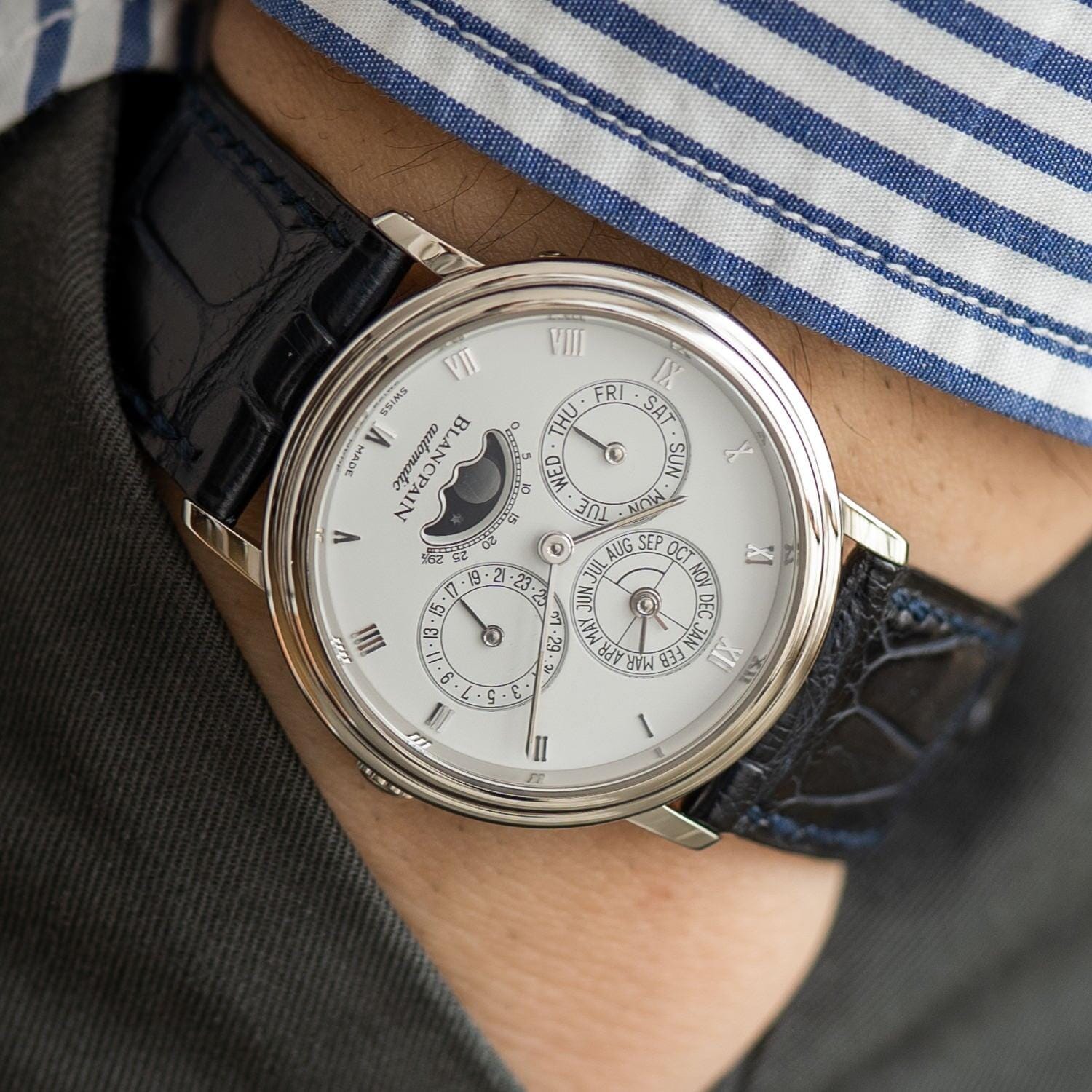 Blancpain Villeret perpetual calendar 5495 automatic winding PT