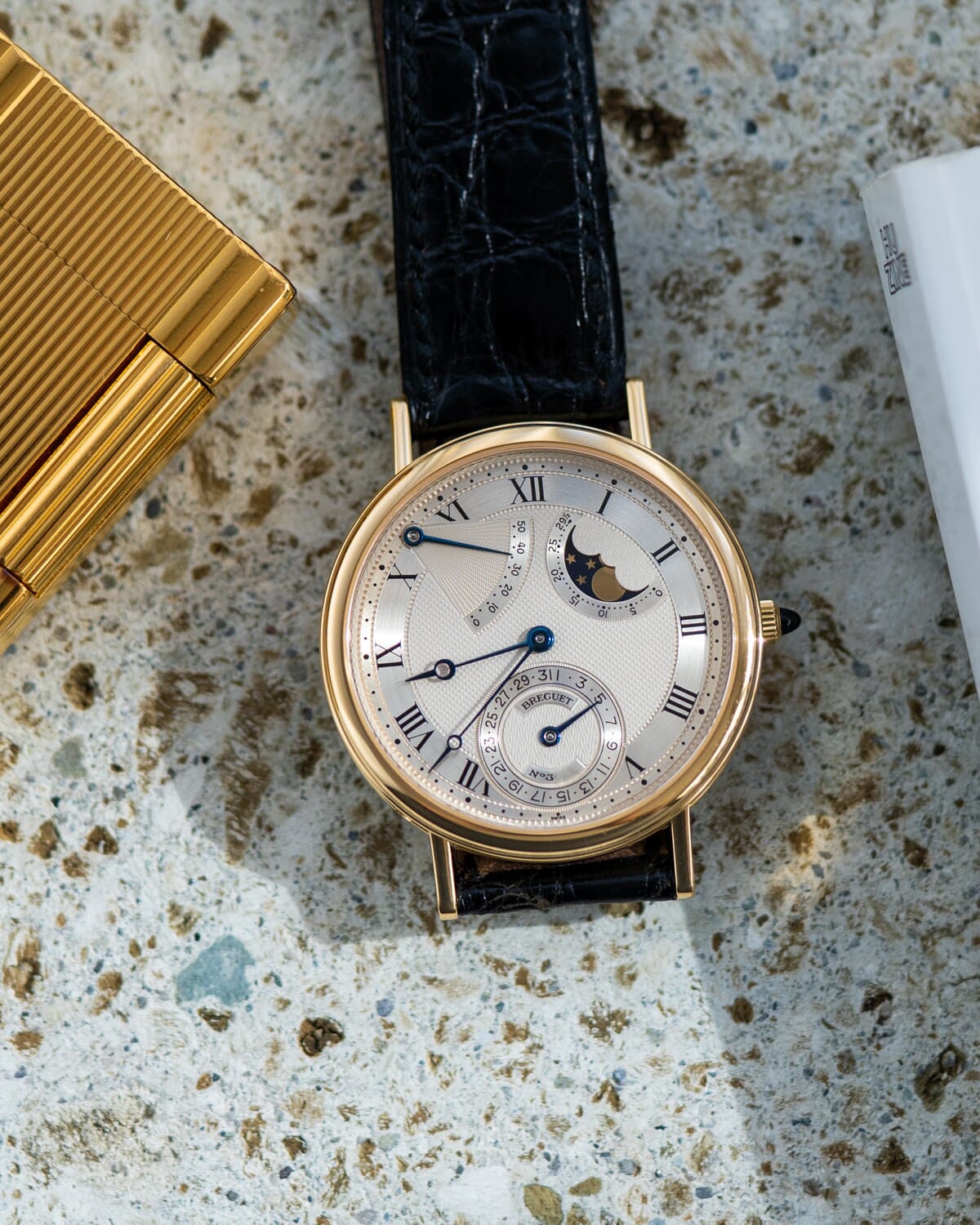 BREGUET Classique 3130 YG Power Reserve Moonphase 1980s ARBITRO