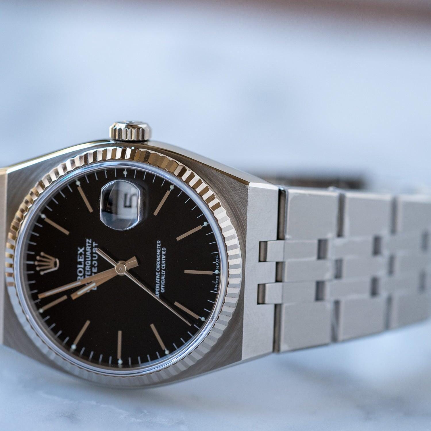 ROLEX OysterQuartz Datejust 17014 Black ARBITRO