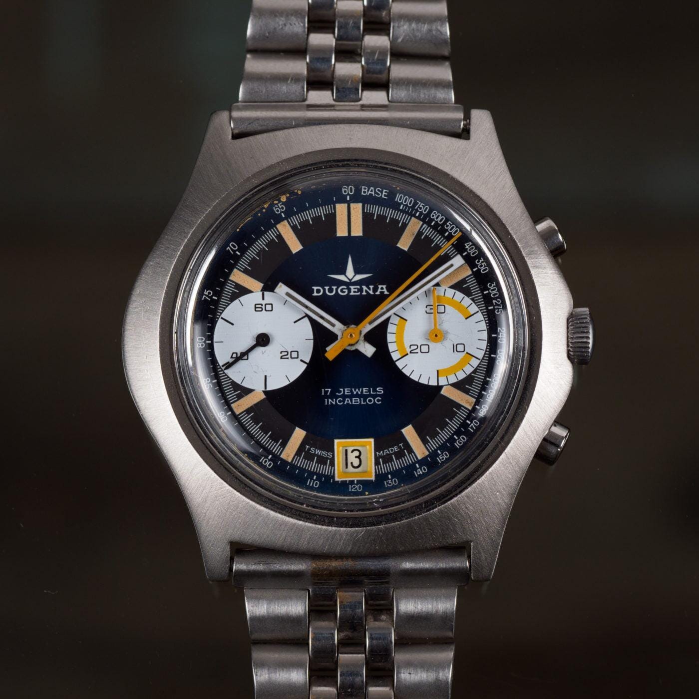 ドゥゲナ クロノグラフ バルジュー 7734 1970年代 / DUGENA Chronograph Valjoux7734 1970s |  ARBITRO