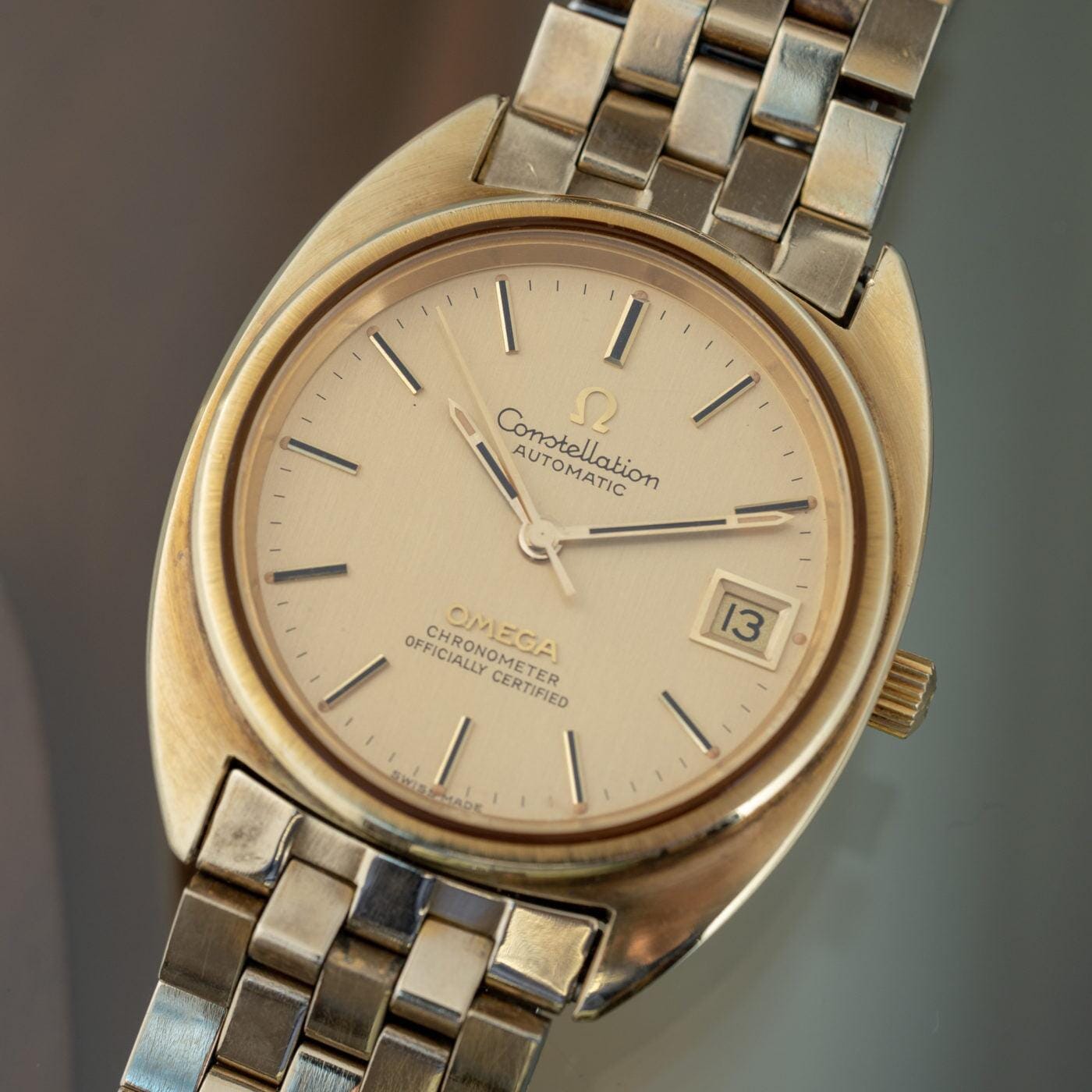 オメガ コンステレーション クロノメーター 14K キャップゴールド 70年代 / OMEGA Constellation 168.0056 |  ARBITRO