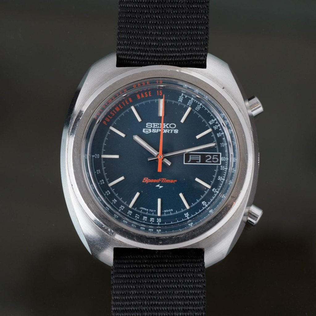 SEIKO 5 Sports Speed-Timer 7017-6040 自動巻 WTS] Vintage Seiko 5 
