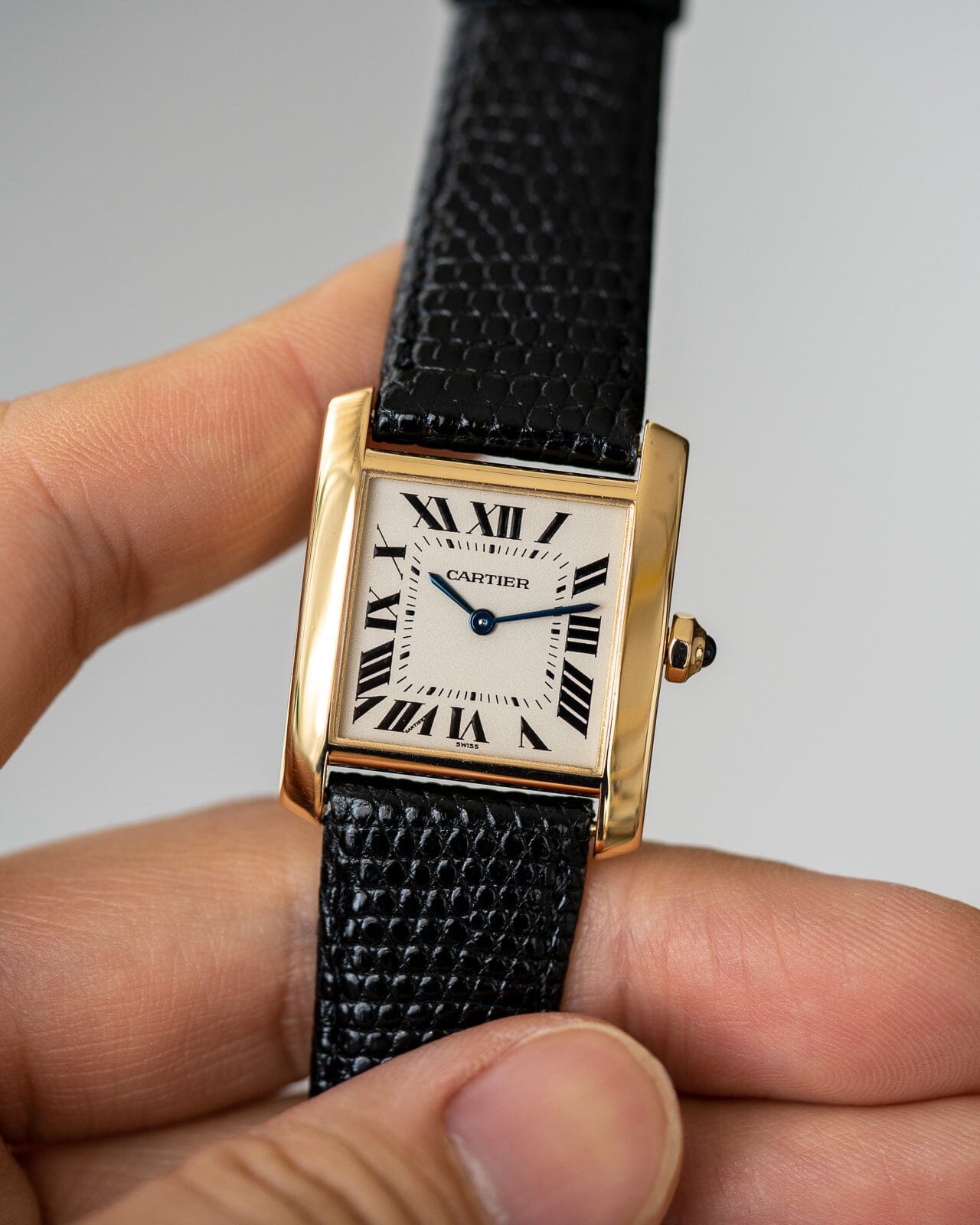 Cartier Tank Francaise MM 1821 YG Complete Serviced ARBITRO